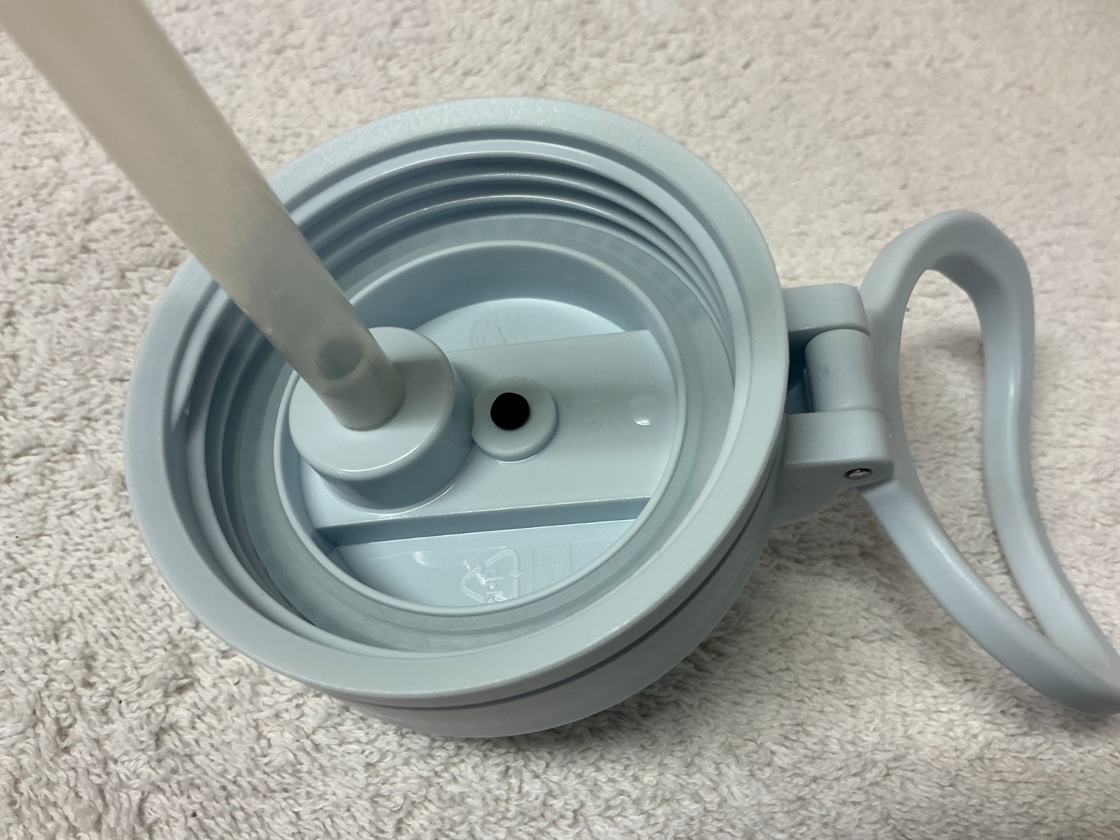 HydraPeak Blue Ribbon&Bows 20oz Water Bottle with Lid and Straw