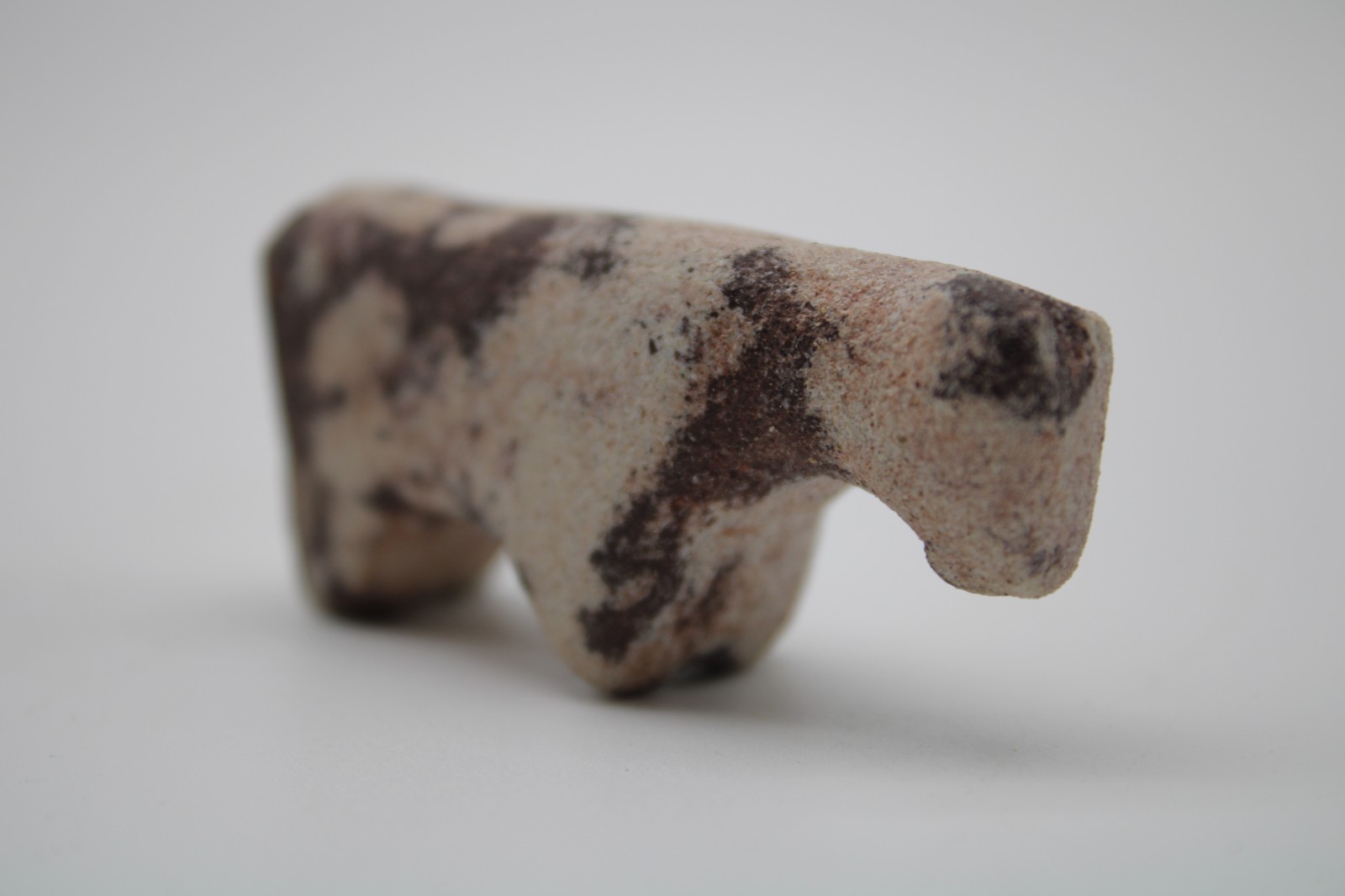 Early Native Zuni Stone Horse Fetish Set With Silver Mercury Dime Bag