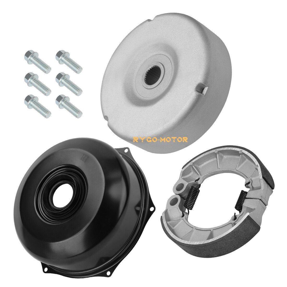 Rear Brake Drum & Cover w/Brake Shoes for Honda Foreman 500 TRX500 4x4 2005-2013