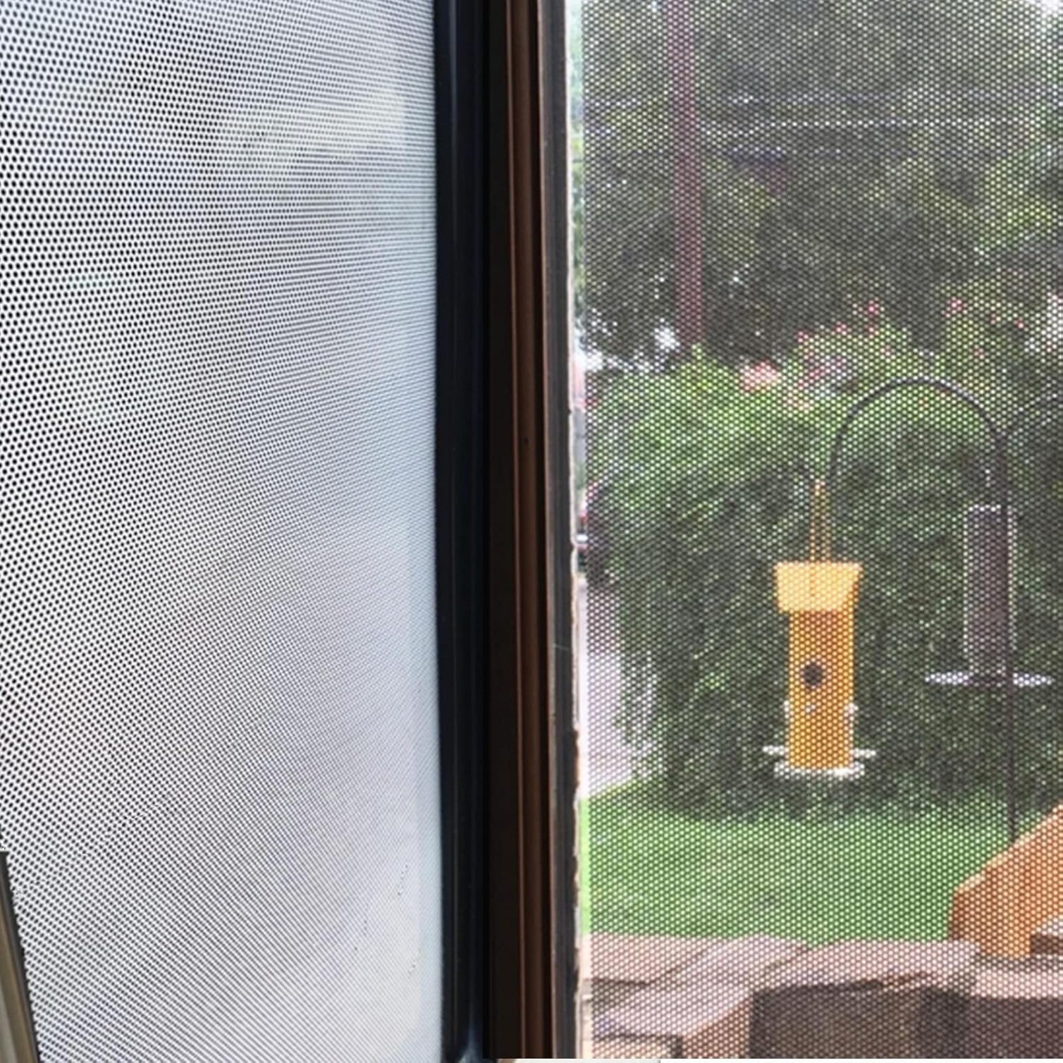 24x78 In 2 Sides OneWay Perforated Black Vinyl Privacy Adhesive Glass Wrap Roll