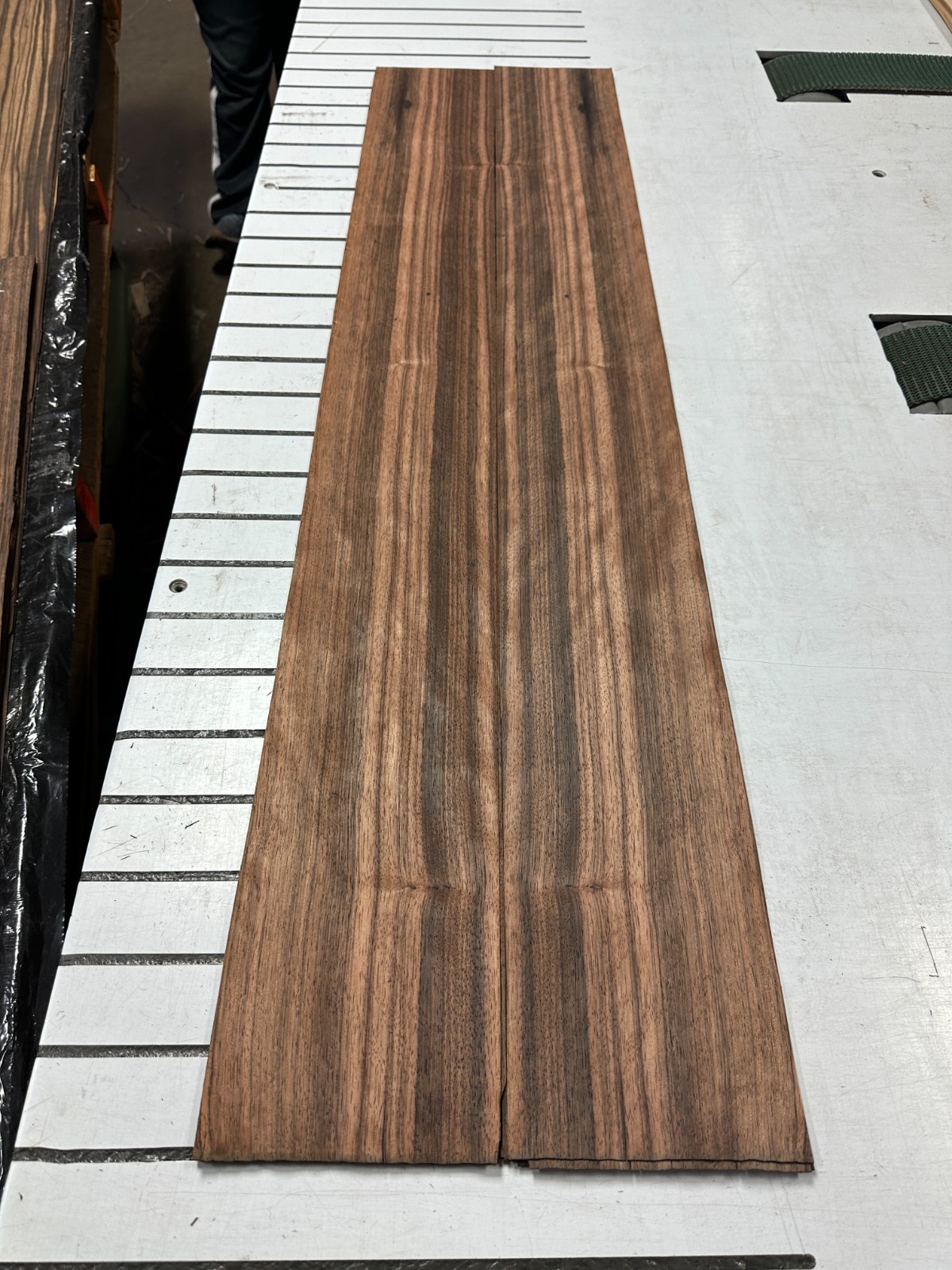 Ebony Raw Wood Veneer 2 sheets 48'' x 6'' 321U