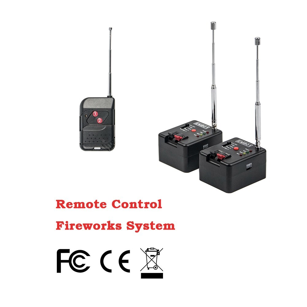 2 Cue Wireless Remote Fireworks Firing System Igniter