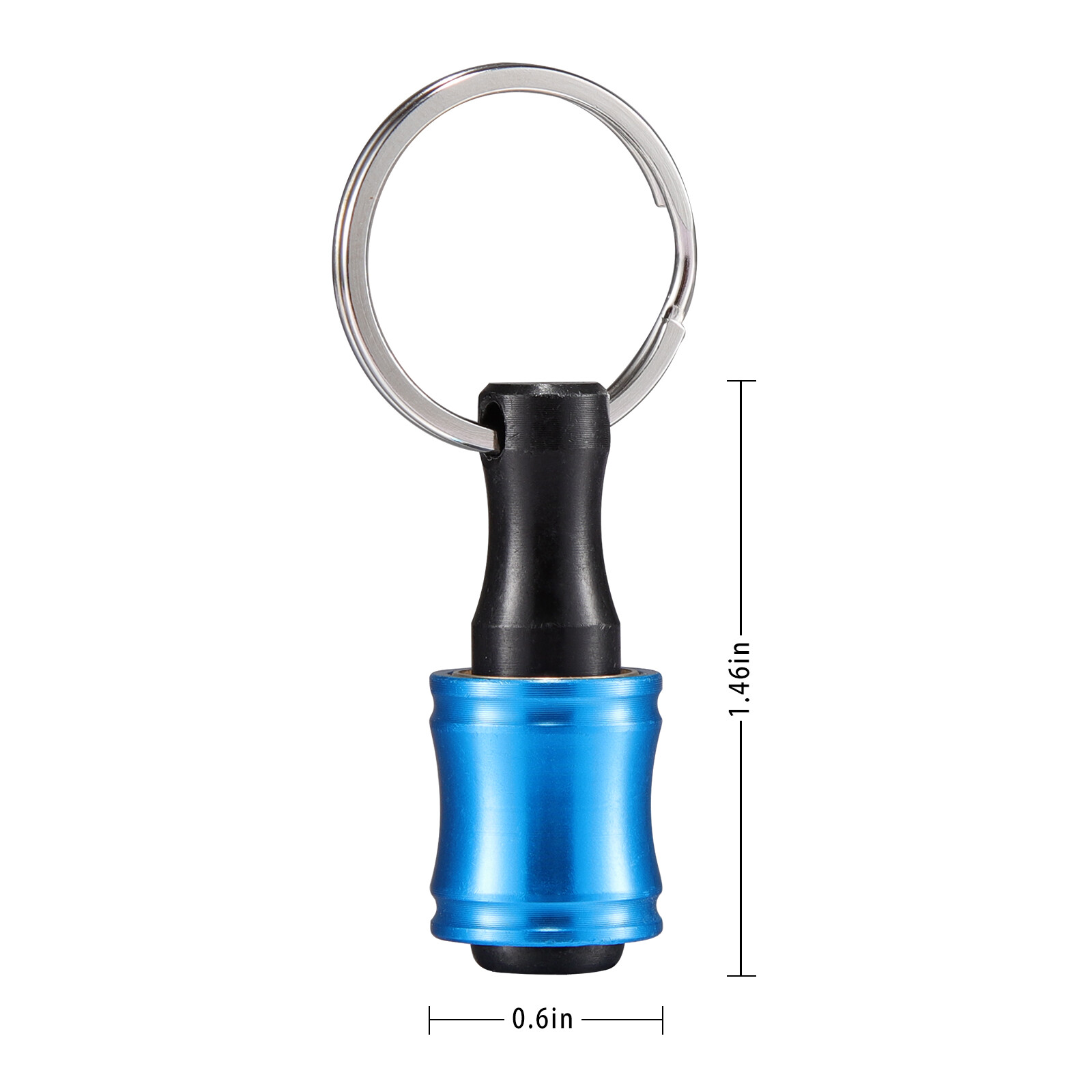 Lot of Quick-Release 1/4" Hex Shank Keychain Screwdriver Drill Bits Holder Tool