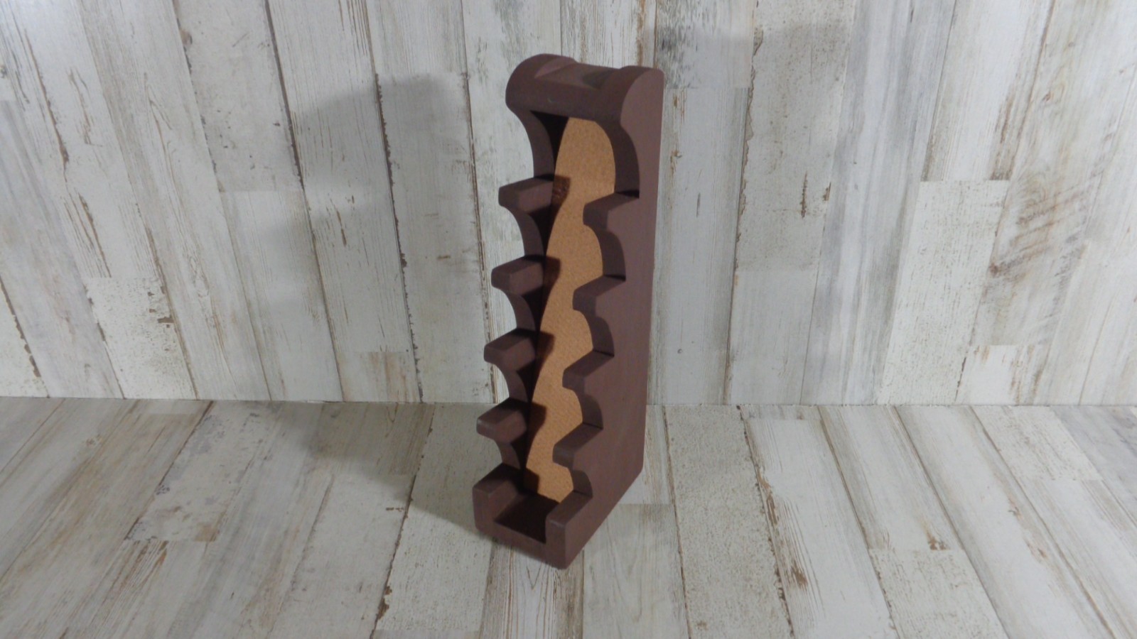 Knife Display Stand For Regular Size Pocket Knives Hand Crafted Brown Camel Felt