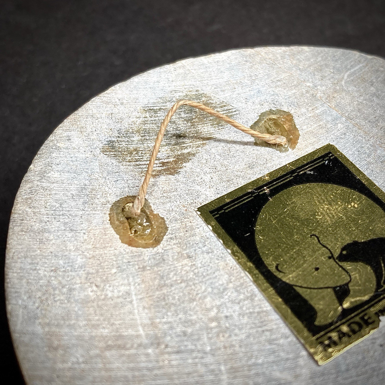 Alaska Native Handcrafted Stone Spirit In Eye Mask Soapstone Hangable Carving 3”