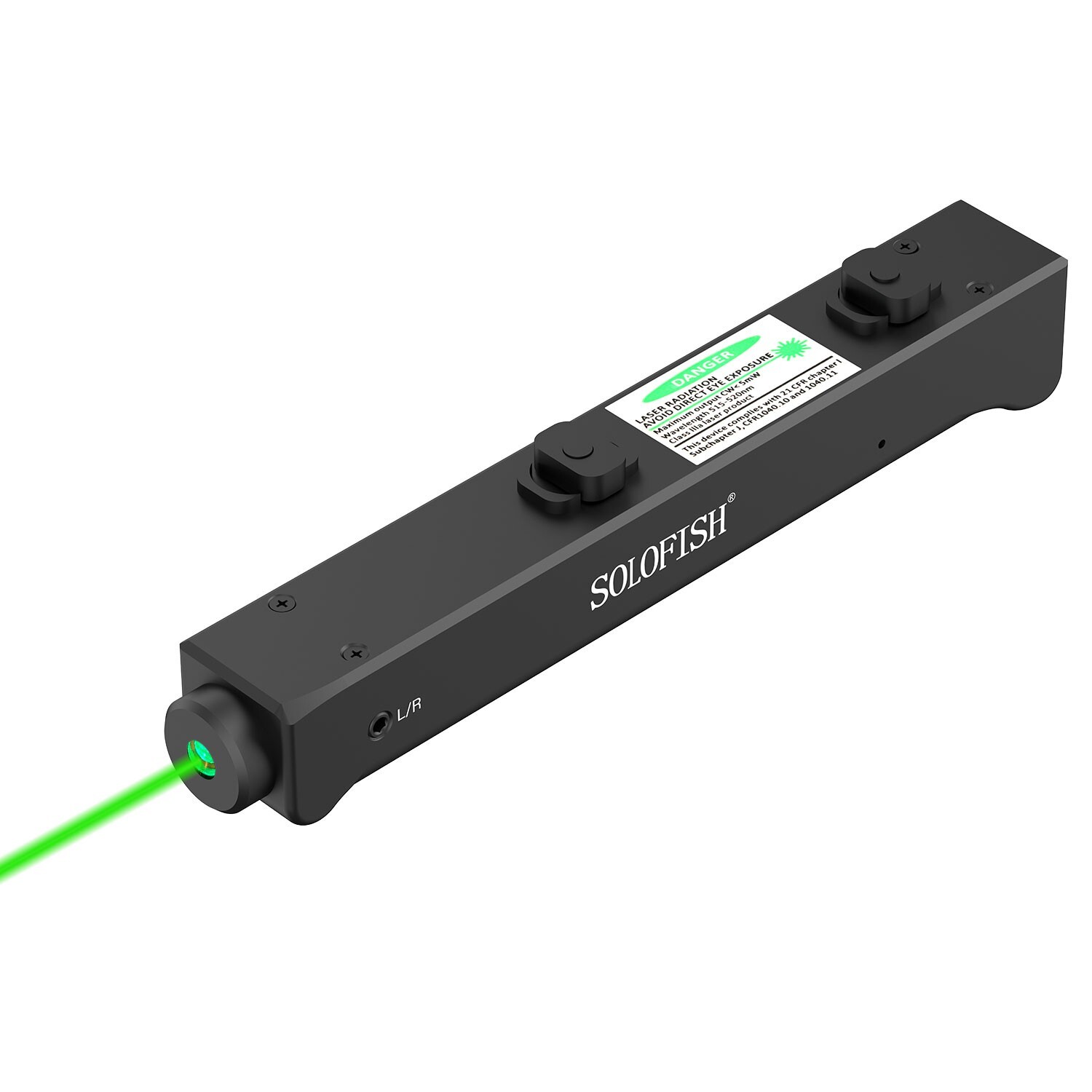 SOLOFISH Low Profile Green Laser Sight M-Lok Rail Magnetic Rechargeable