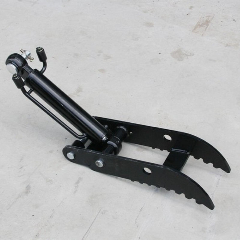 Hydraulic Thumb Clip Sets For 0.8-1.5T Mini Excavator Attachments with 2 hoses