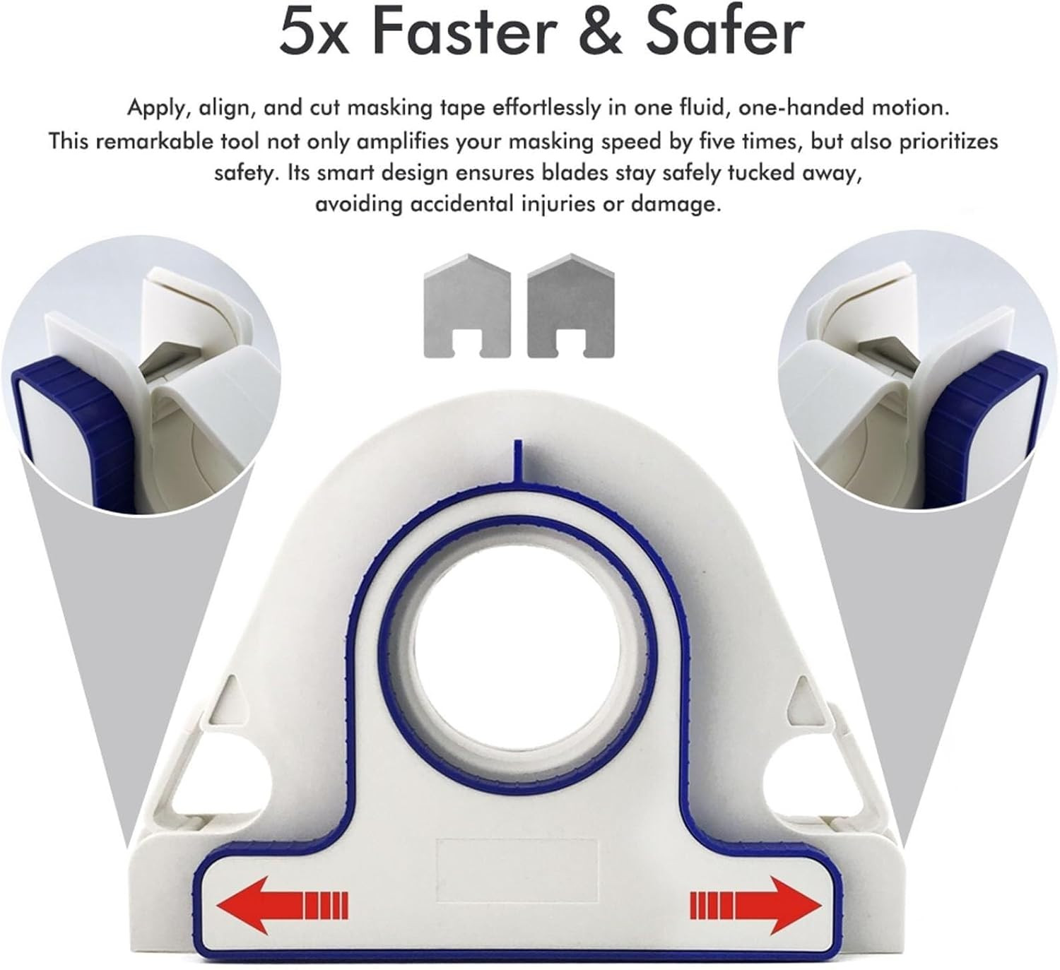 Painters Tape Applicator, Masking Master Tape Dispenser with Scraper, Masking Pa
