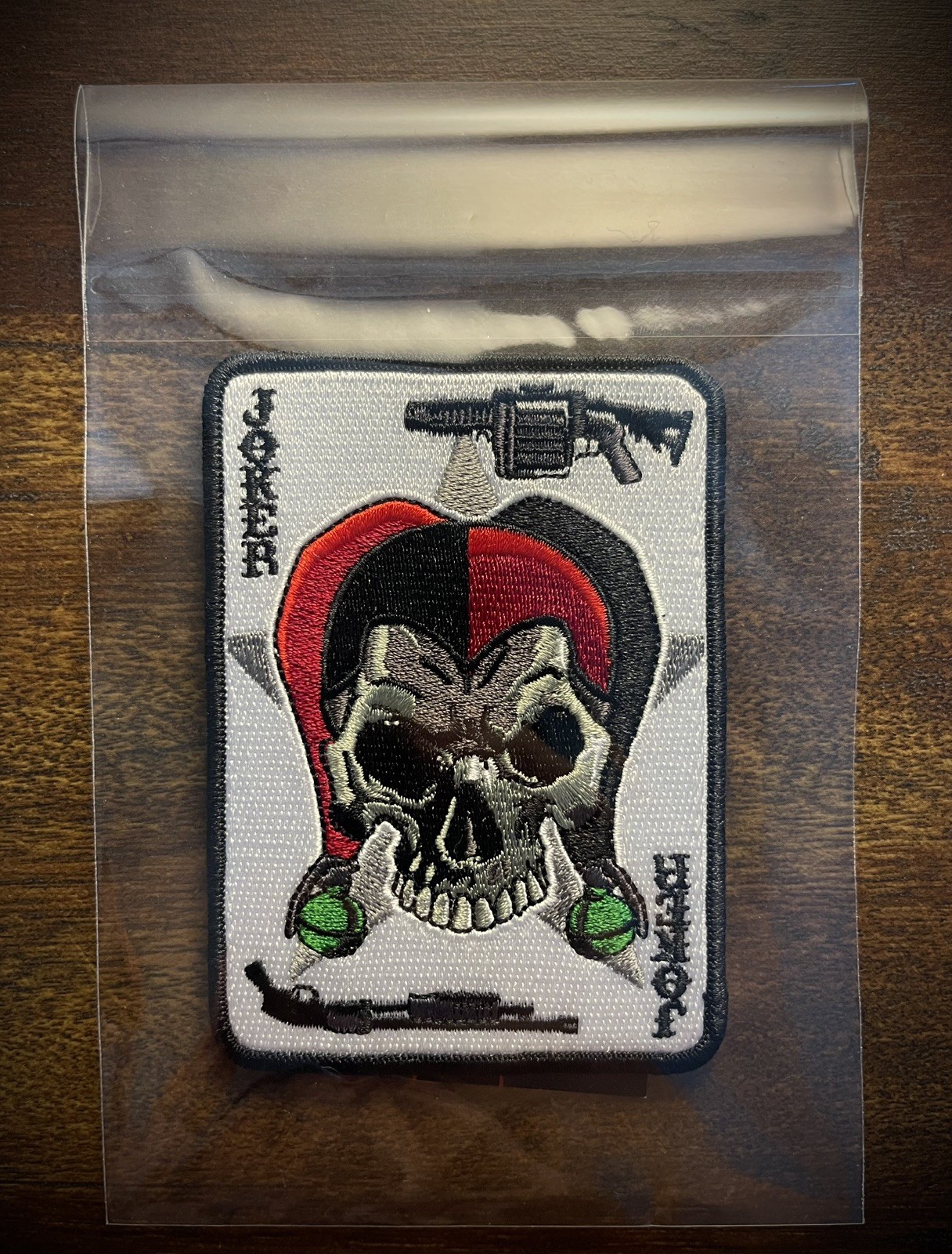 The Joker Skull Tactical Morale Patch, Exclusive Morale Limited, Embroidered