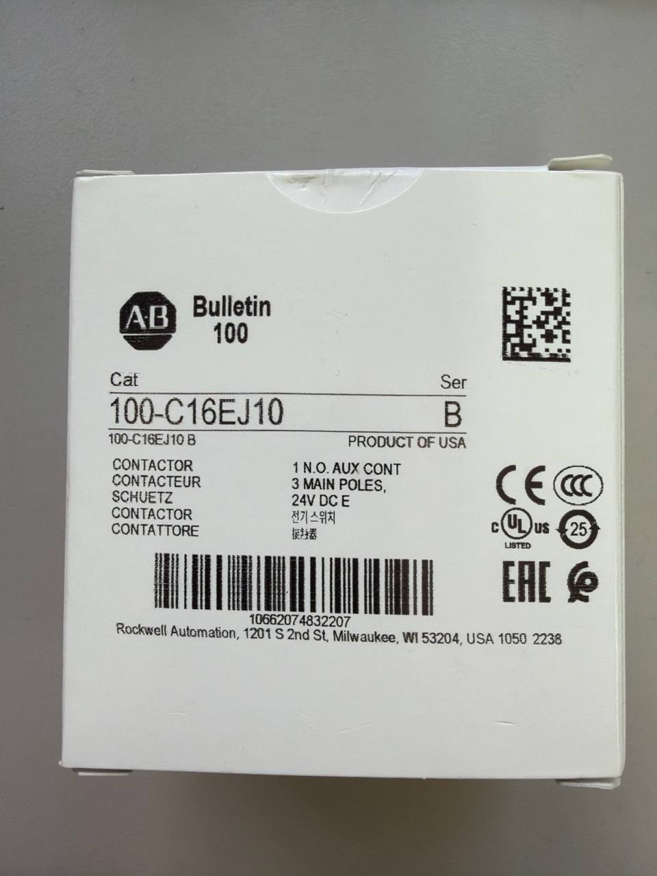 ALLEN BRADLEY 100-C16EJ10 24 DC