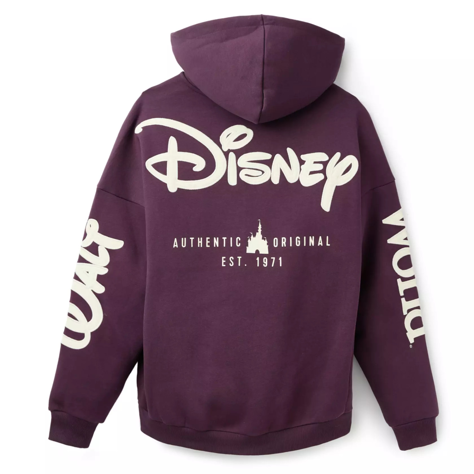 Disney Parks Purple Zip Hoodie Adult MEDIUM Walt Disney World Authentic Original
