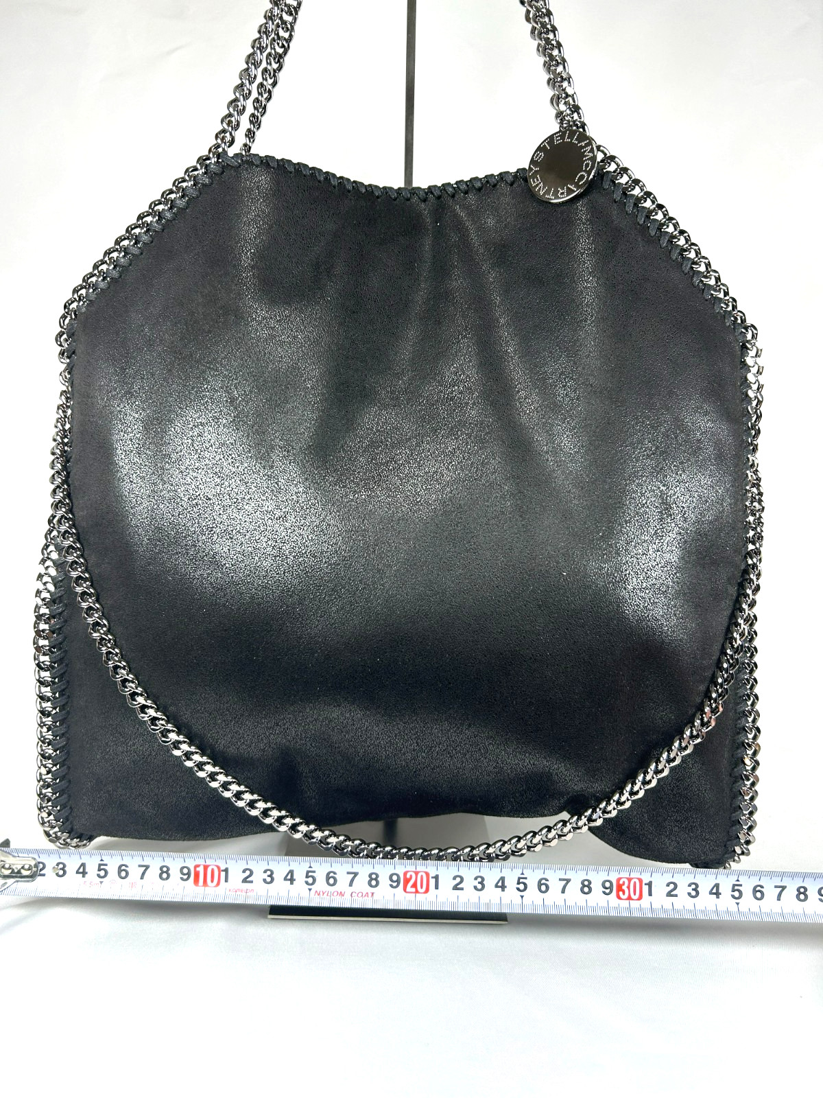 Stella McCartney Falabella Fold-Over Tote Shoulder Bag Black beautiful UK 122610