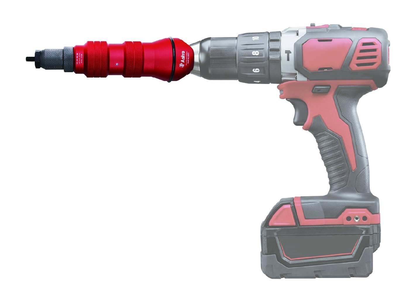 Astro Pneumatic ADN14 Rivet Nut Drill Adapter Kit