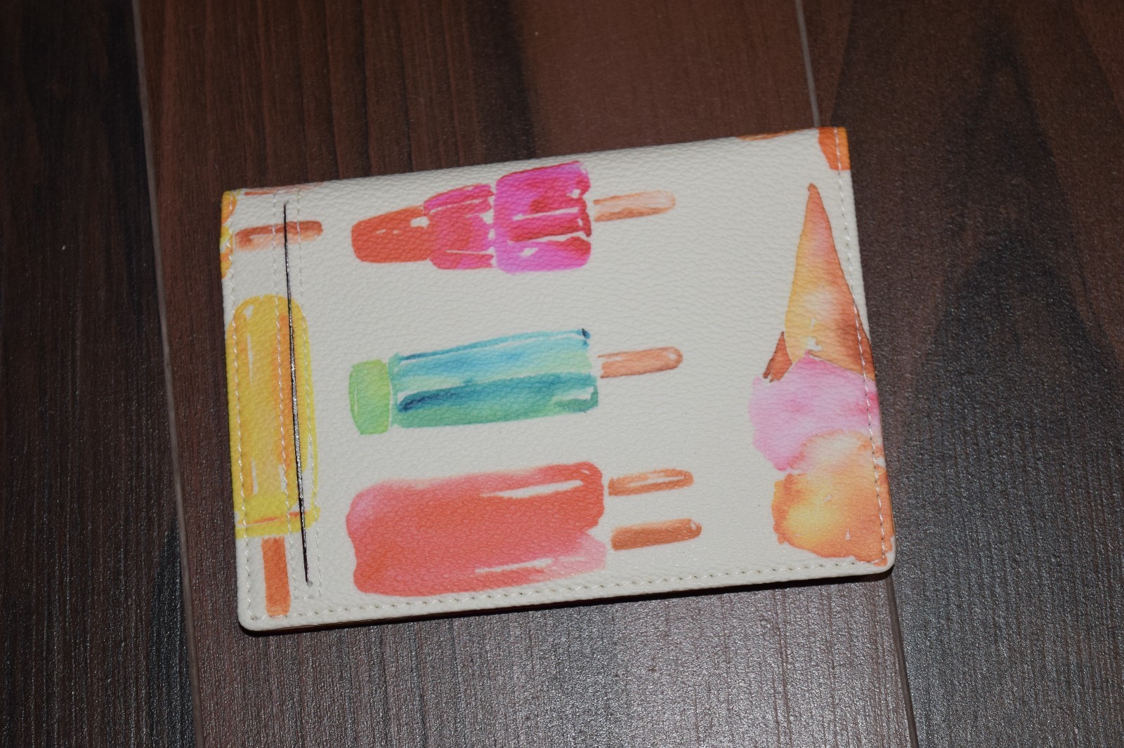 KATE SPADE SHORE STREET PASSPORT HOLDER WALLET, ICE CREAM POP POPSICLE, NWT