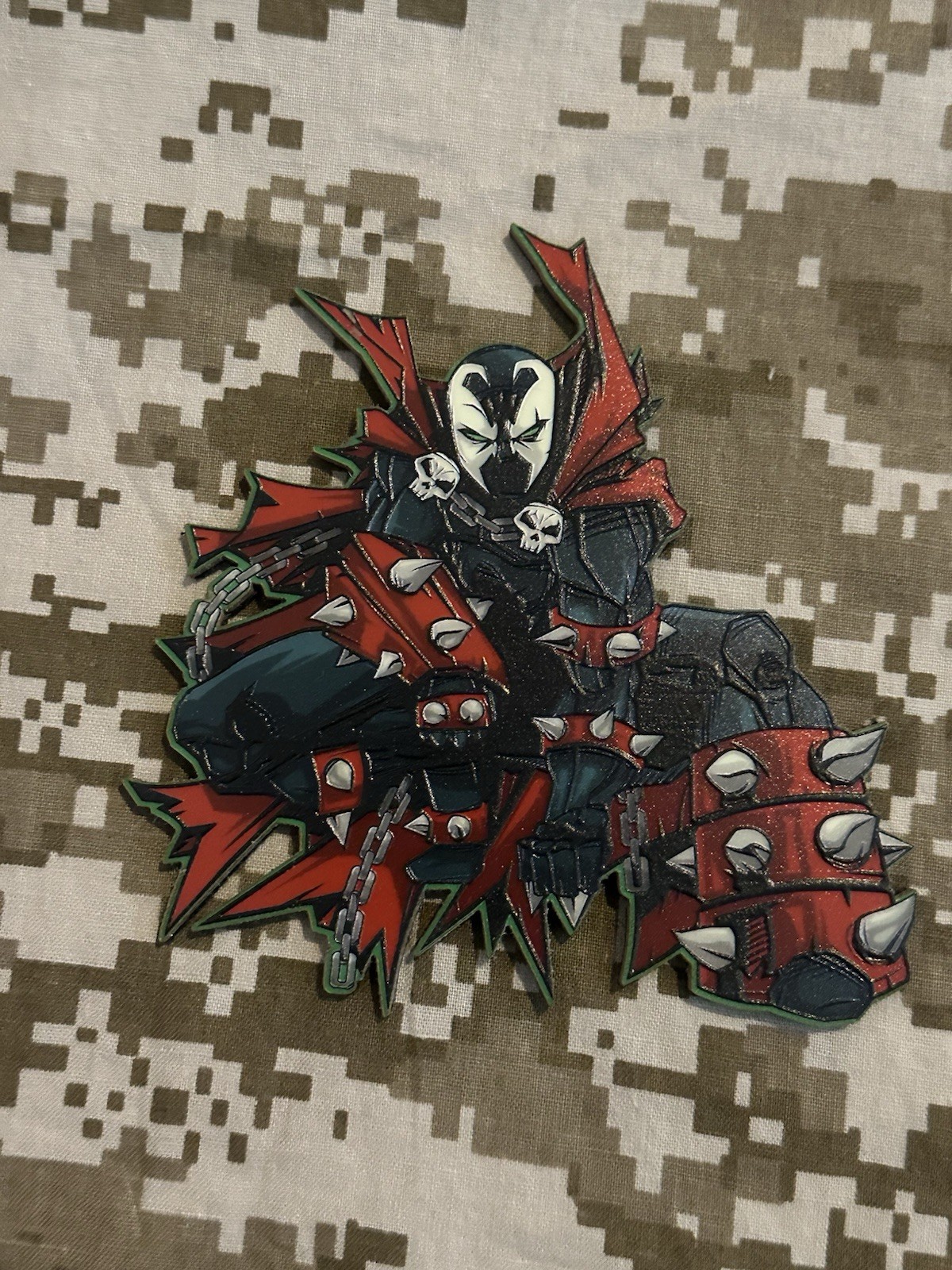 The grumpy Pencil Spawn Acrylic GITD Patch