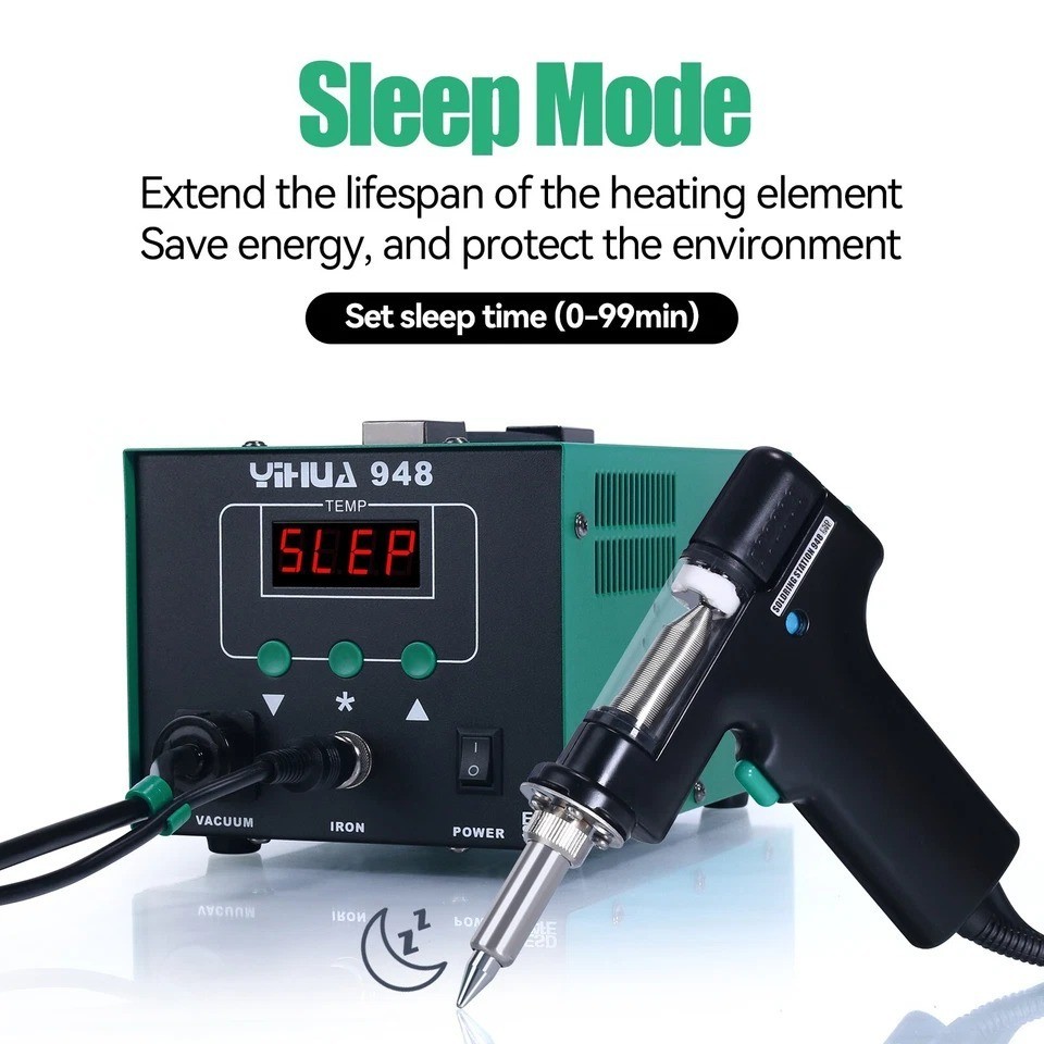 YIHUA 948 Desoldering Station 90W Digital Desoldering Gun Pump Soldering Station