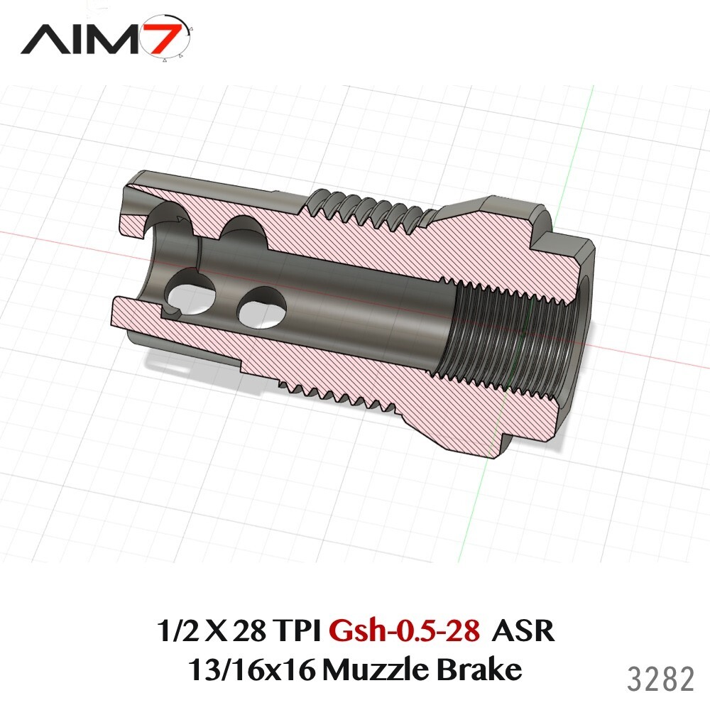 AIM7 Tempest XDT Taper ASR & Gsh-0.5 Linear Muzzle Compensator 223/22/9mm