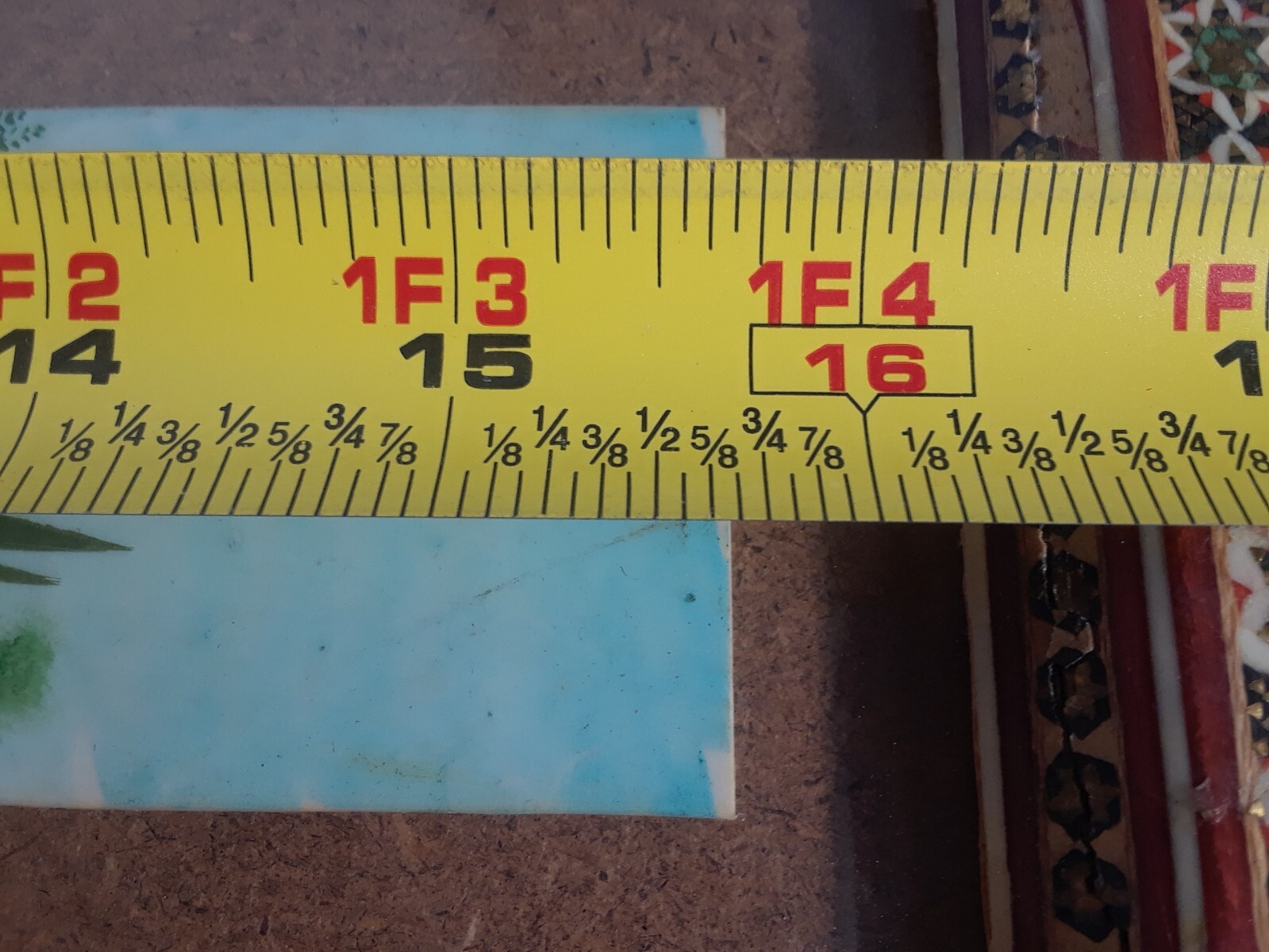 Chinese Scroll Warrior Horses Enamel and Wood Frame 19 3/8 x 5.5