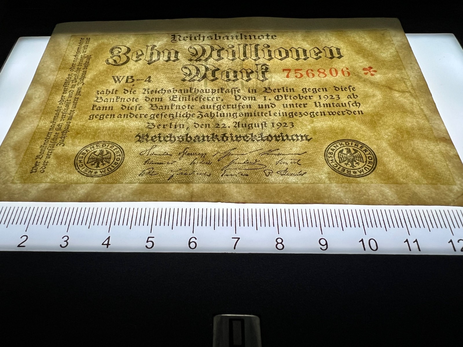 2x 1923 Germany 10 Million Mark Berlin WWI Pre WWII Banknote Paper Money Kaiser