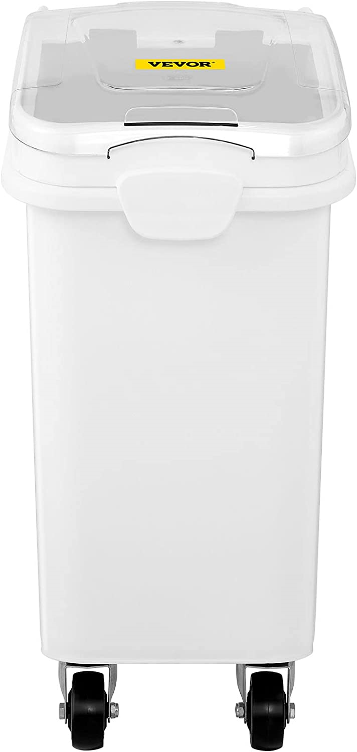 Mophorn 21 Gallon Ingredient Bin with Scoop 400 Cup Ingredient Bin with Sliding