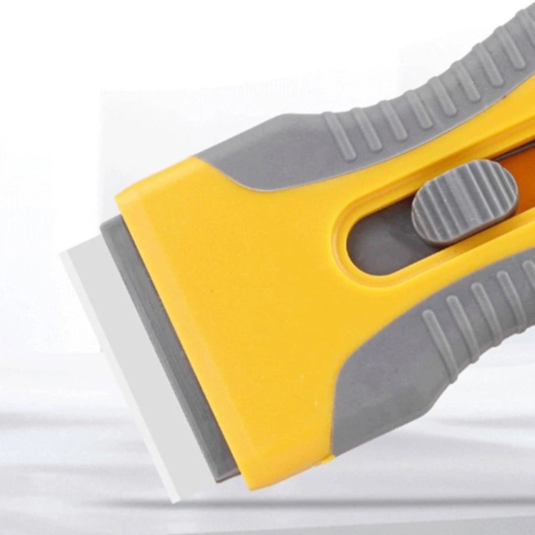 Razor Blade Scraper Tool Retractable Multipurpose Two Tone Cleaning Tools (1 pc)
