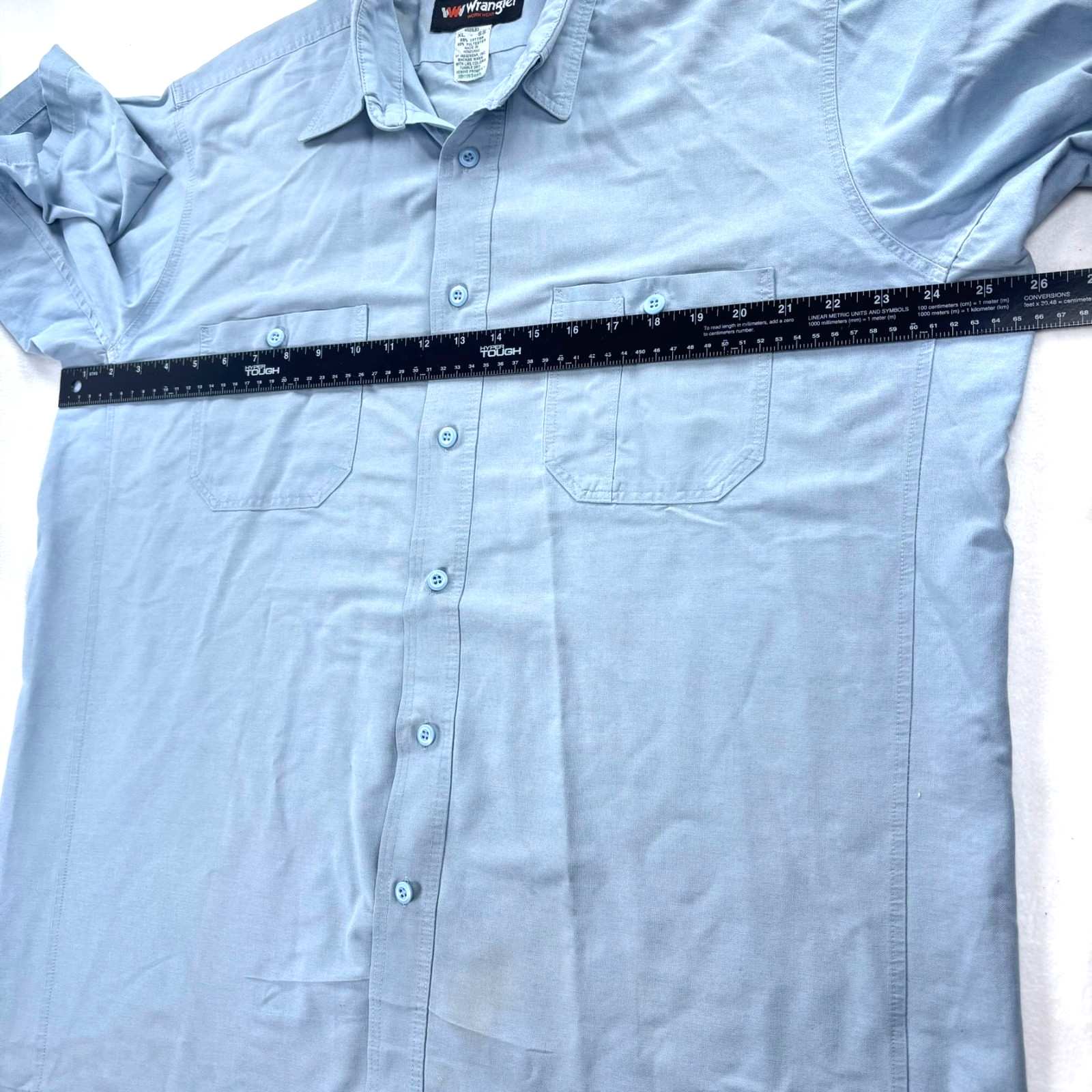 Wrangler Work Shirts Men XL Button up Uniform Workwear Western Cowboy LOT OF 10