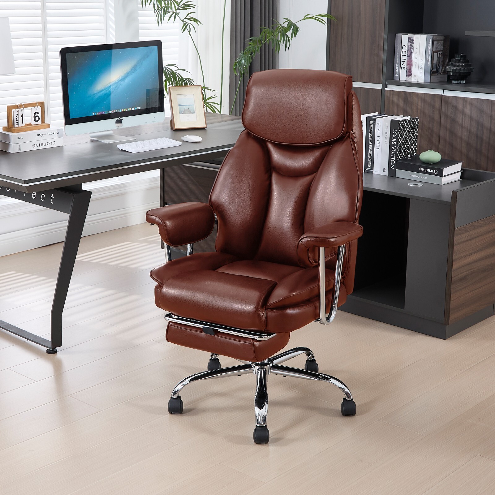 Big and Tall Office Chair 800lbs Wide Seat Office Chair with Back Support