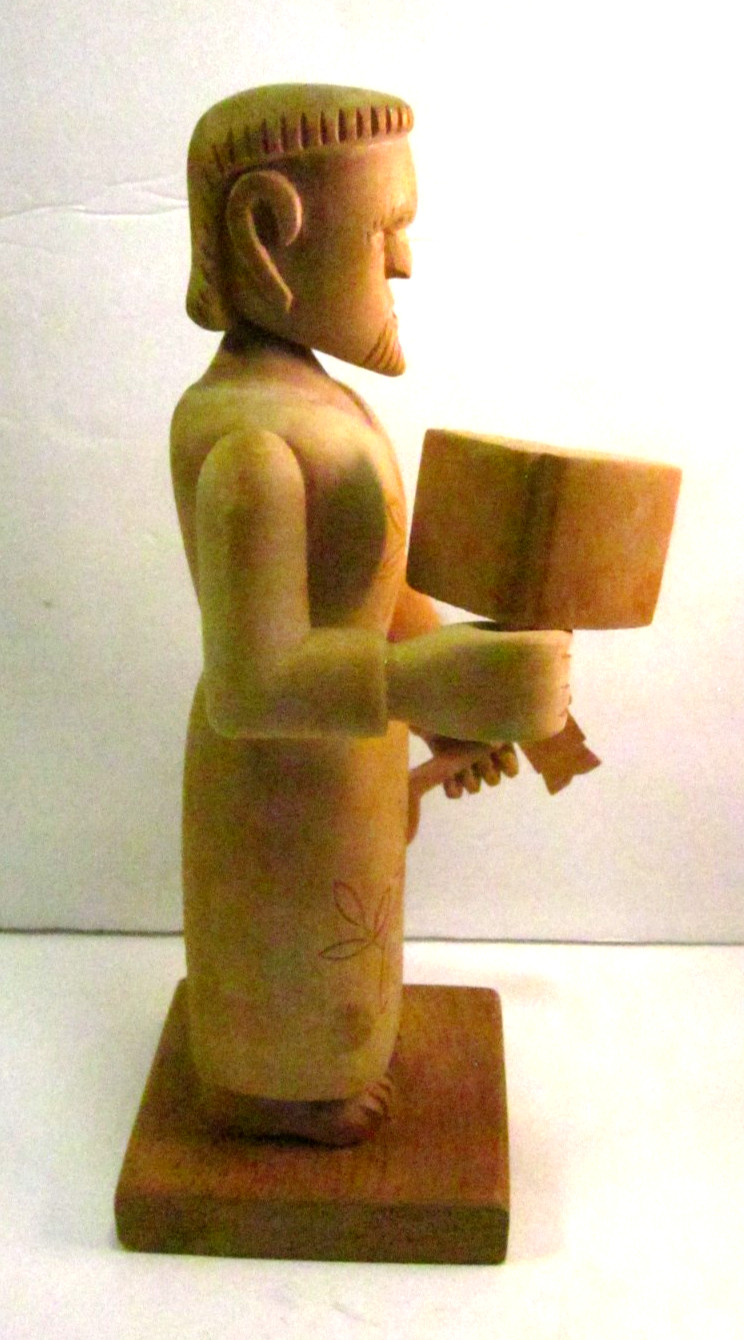 Joe Mondragon Wood Carving St. Peter Cordova, NM 10"