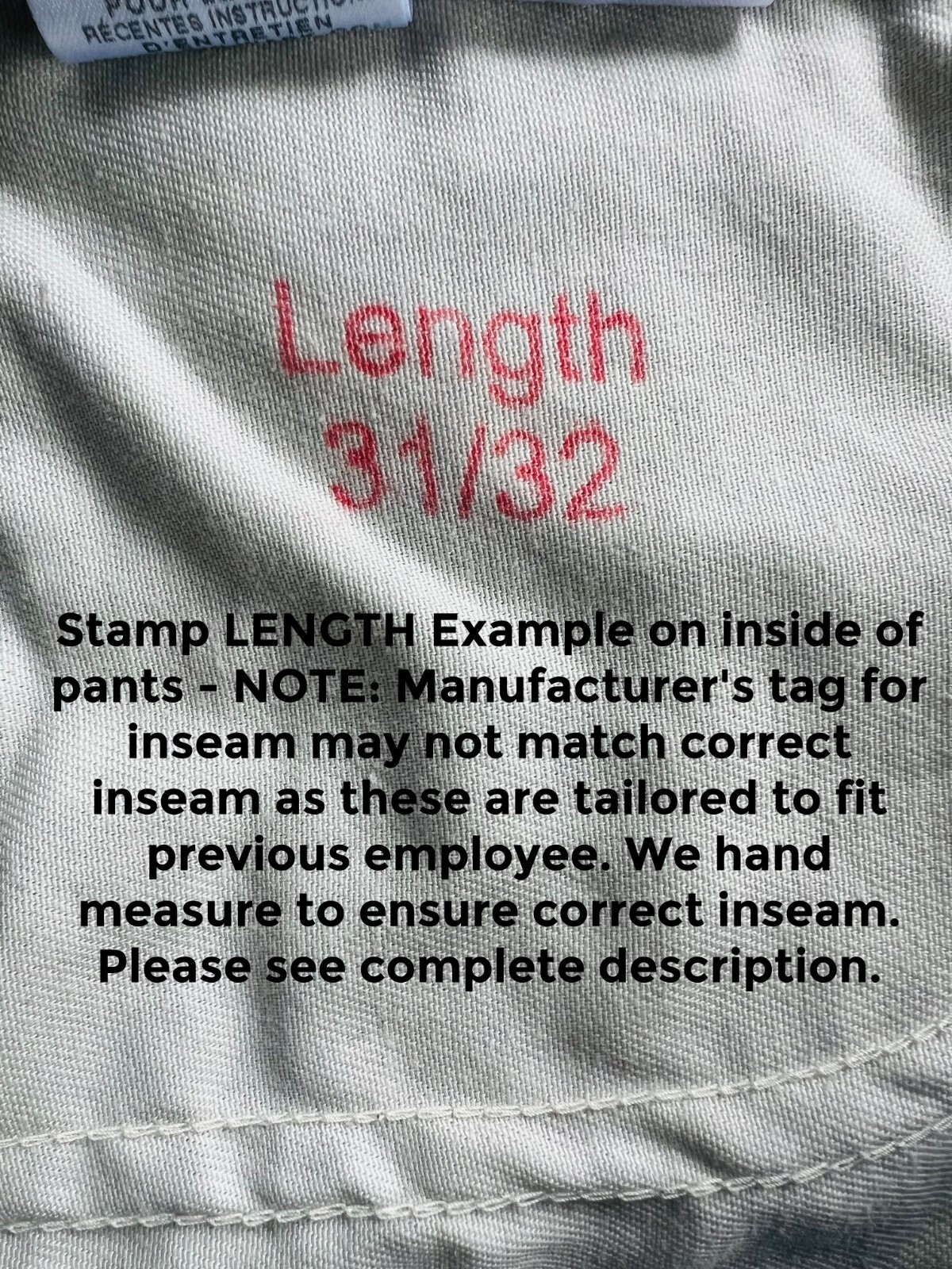 Used Uniform Work Pants Cargo Cintas Redkap Unifirst G&K Dickies others KHAKI