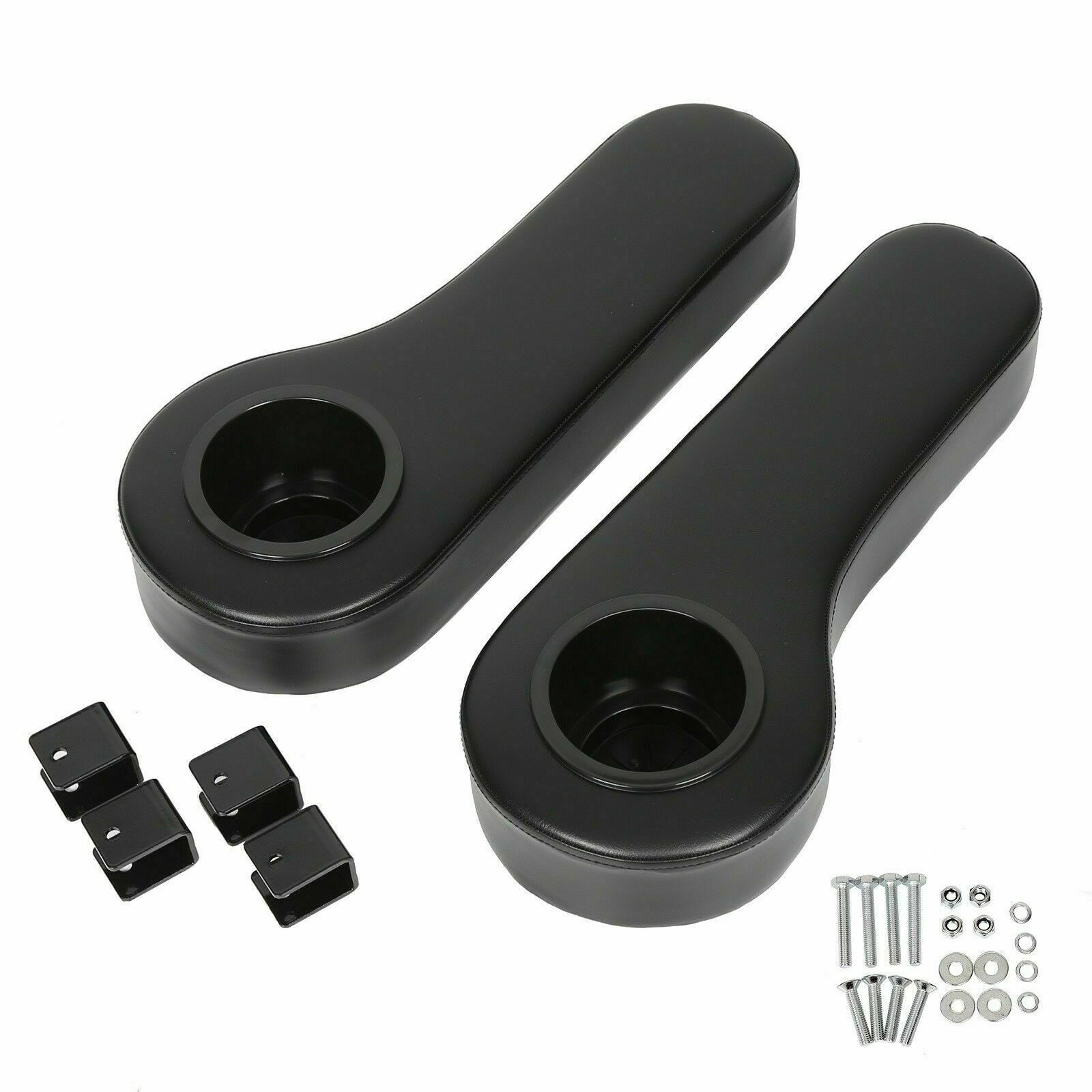 SEAT ARM REST CUSHION CUP HOLDER FIT FOR EZGO/CLUB CAR/YAMAHA GOLF CART PAIR