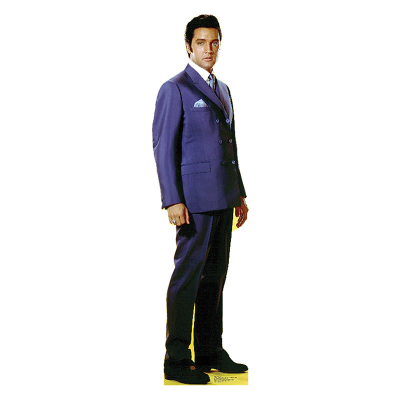 ELVIS PRESLEY BLUE SUIT Suede Shoes CARDBOARD CUTOUT Standup Standee Poster F/S