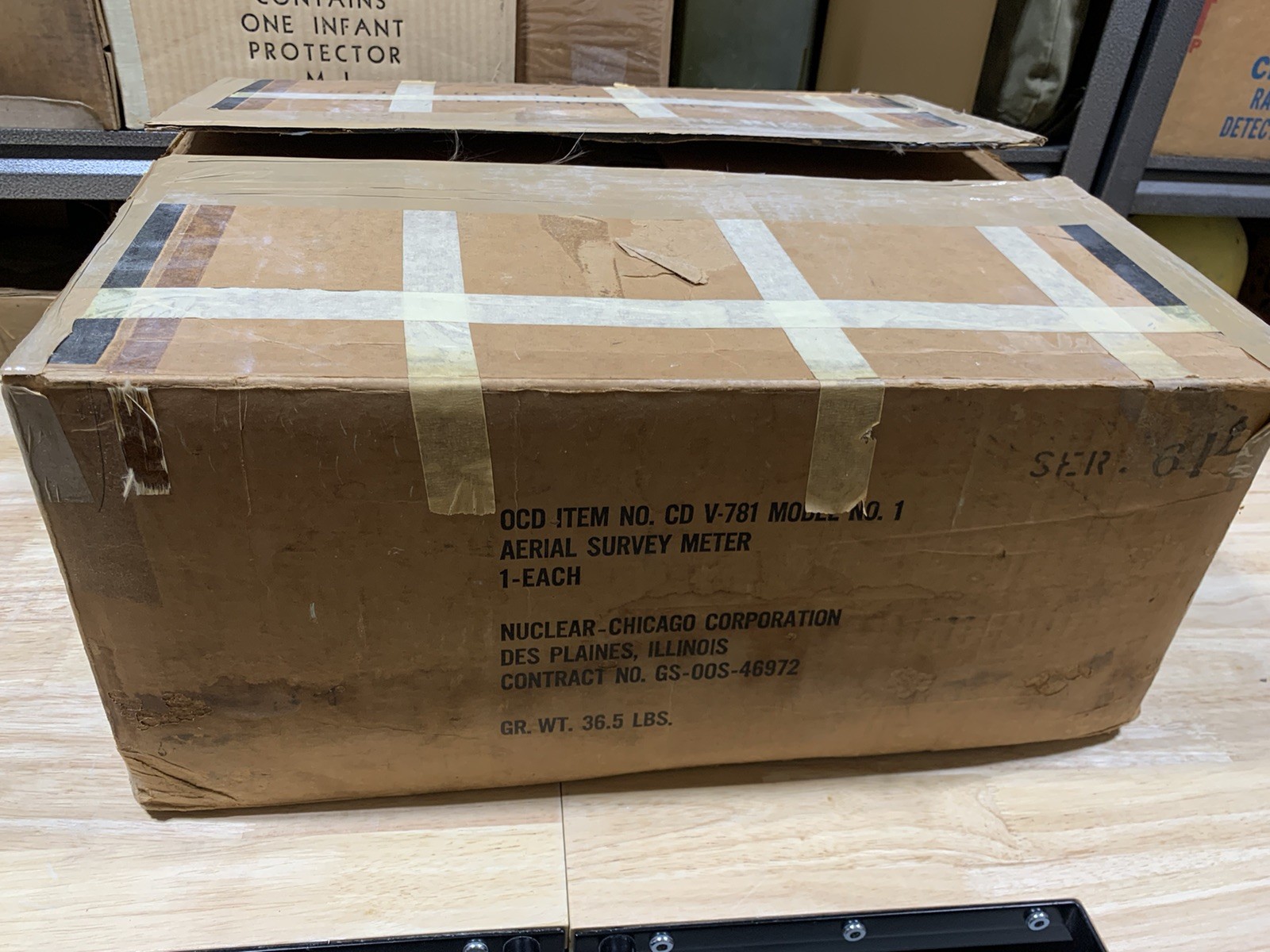 Civil Defense CD V-781 Nuclear-Chicago Aerial Radiological Survey Meter #614