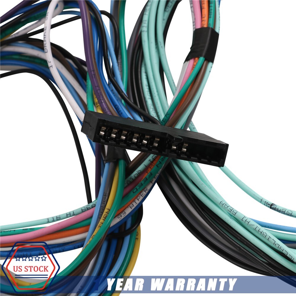 Universal 22 Circuit Wiring Harness Street Hot Rat Rod Custom Wire Kit XL WIRES