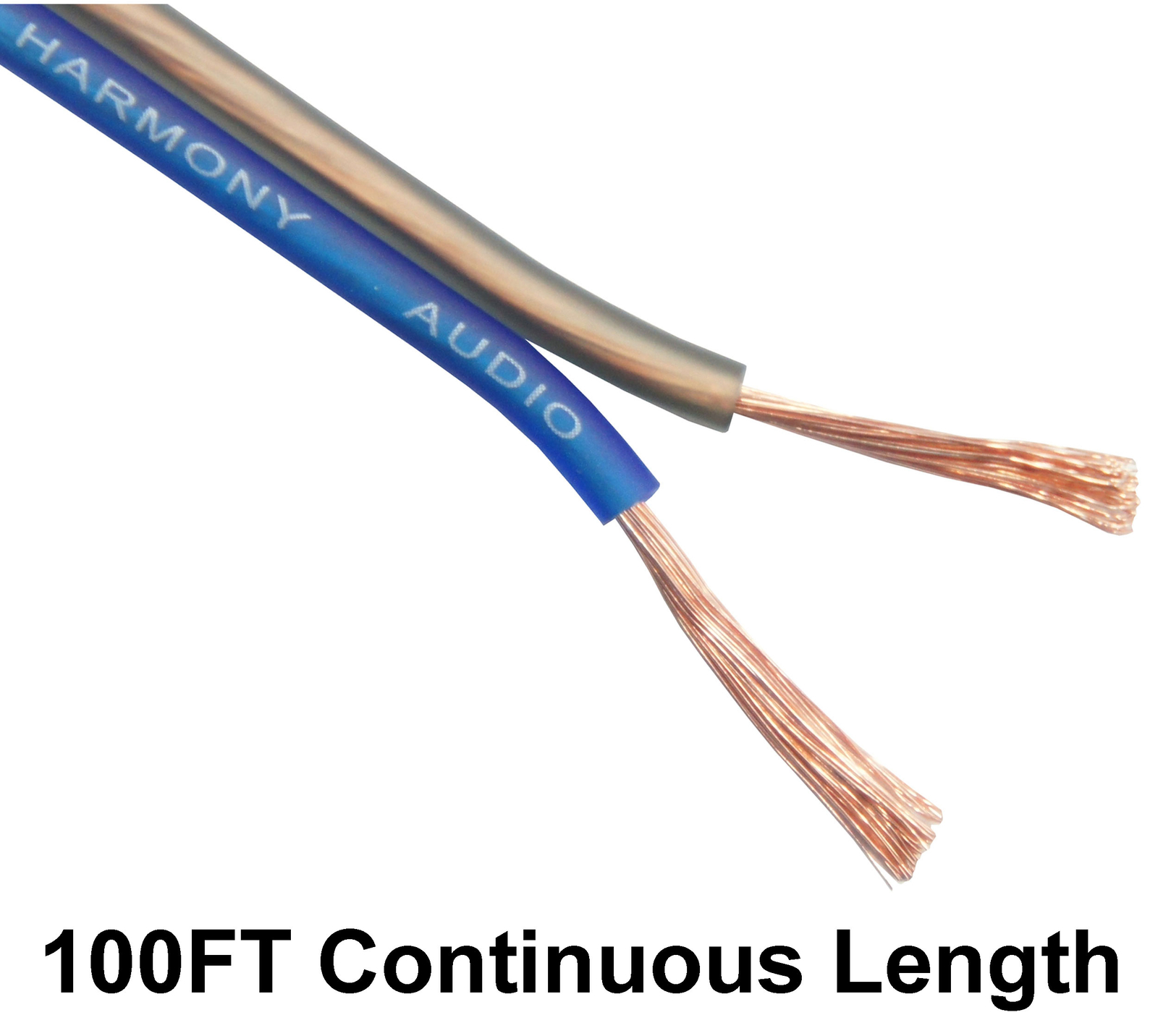 Harmony Audio 16 Gauge CCA Car Home Stereo Blue Speaker Wire Cable 100 Feet New