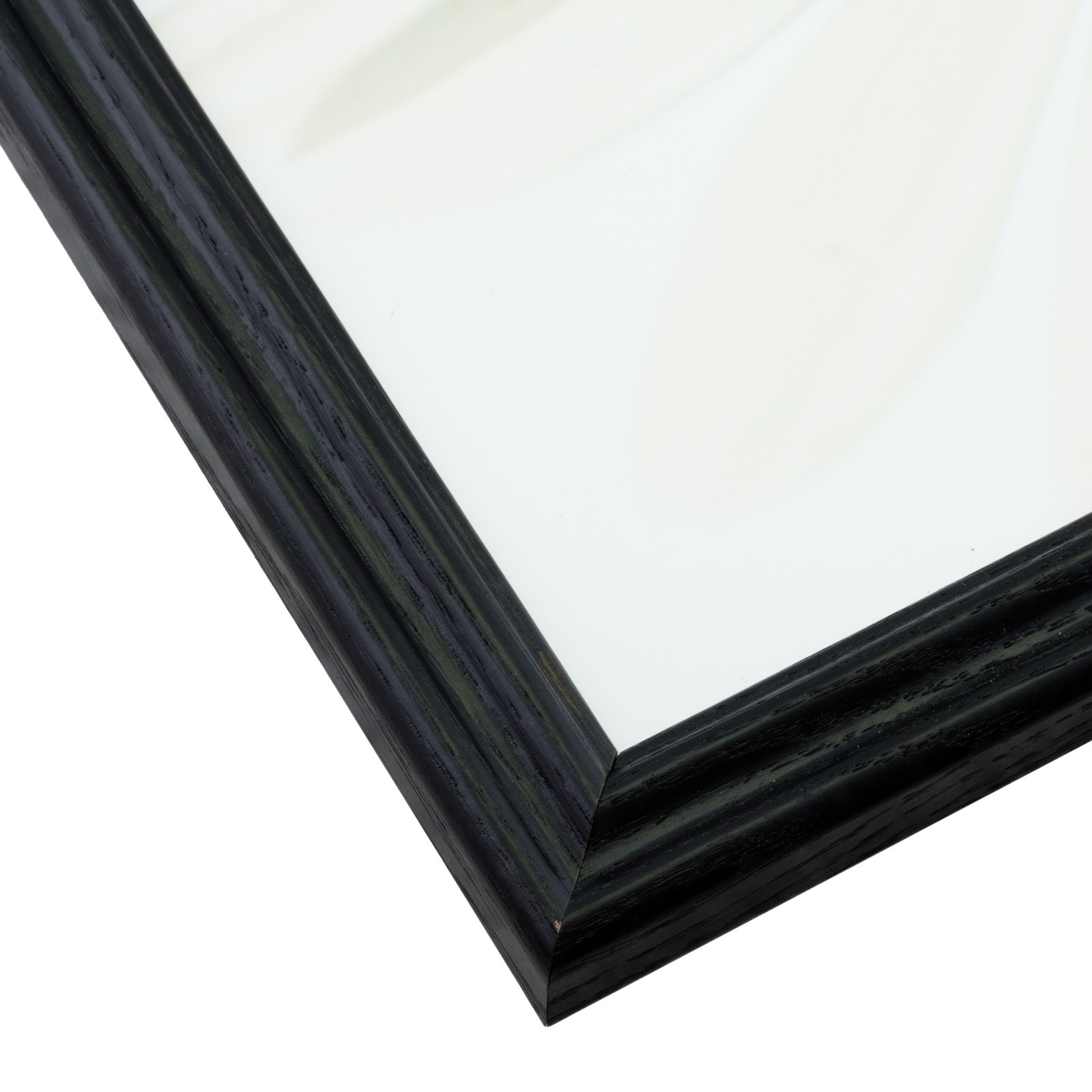 .75" Traditional Gloss Black Wood Picture Frames & Poster Frames, Common Sizes