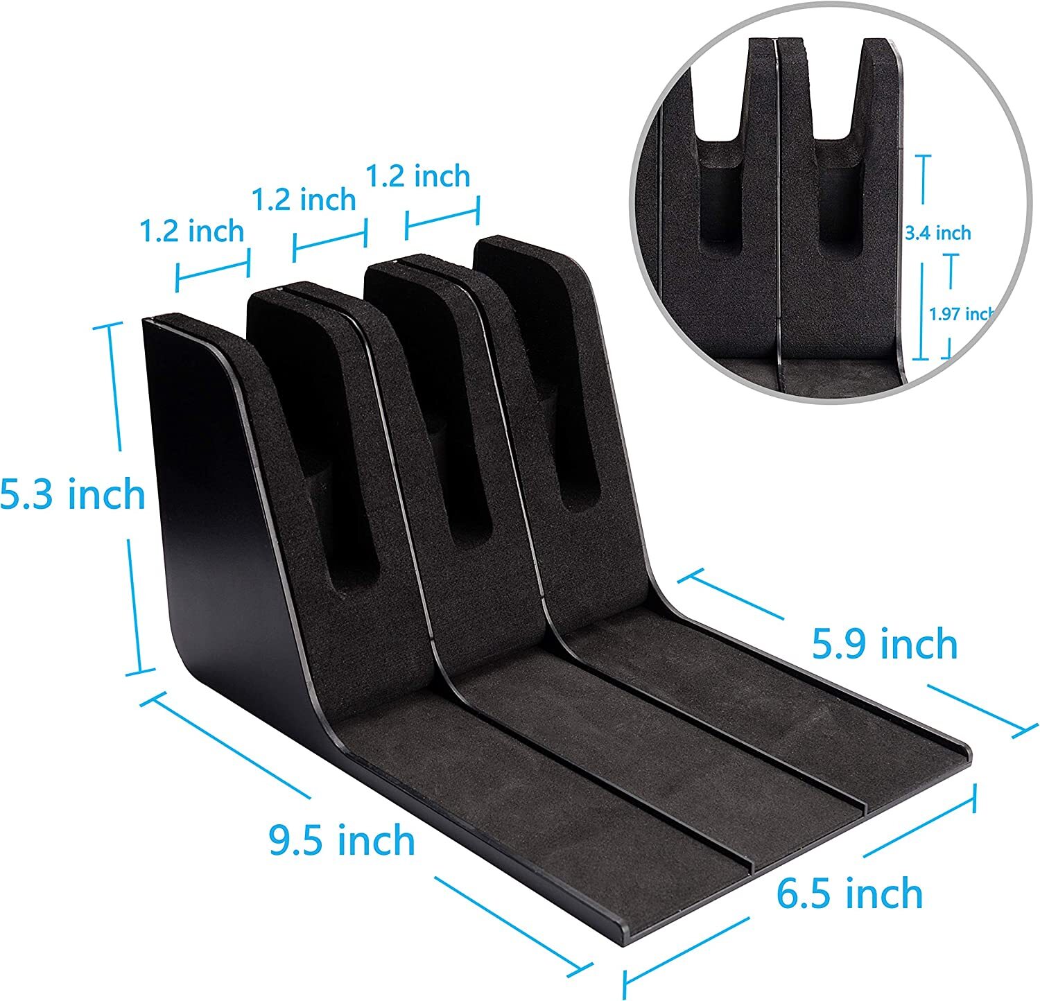 2PCS Pistol Rack Gun Holder for Handgun Safe Pistol Storage Gun Safe , Gun Rack