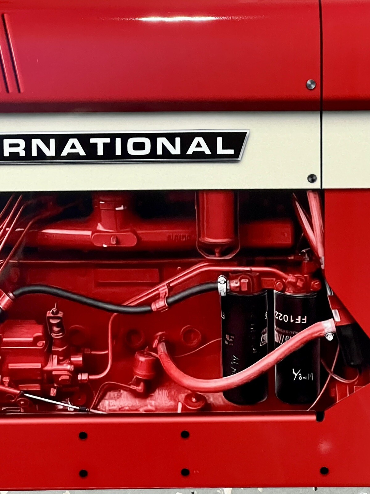 Wow!! Curved International 1466 Tractor Farm 3D Sign 5 Wall Art