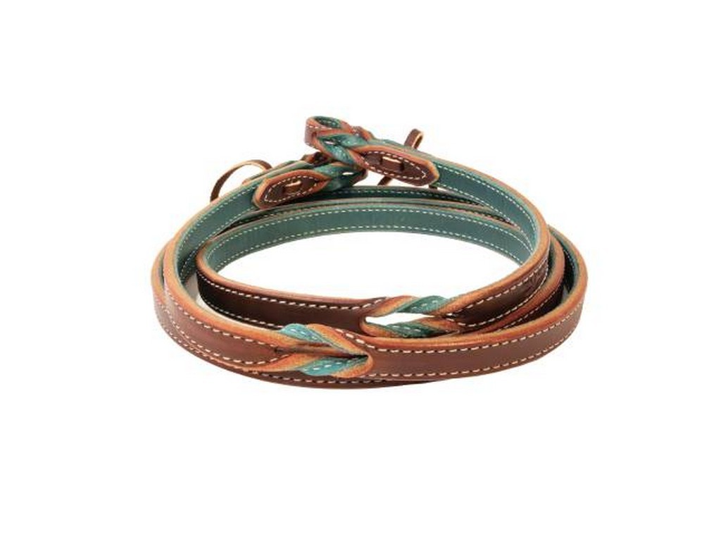 Professional's Choice Reins Twist Emerald Roping Burgundy 7464EMD