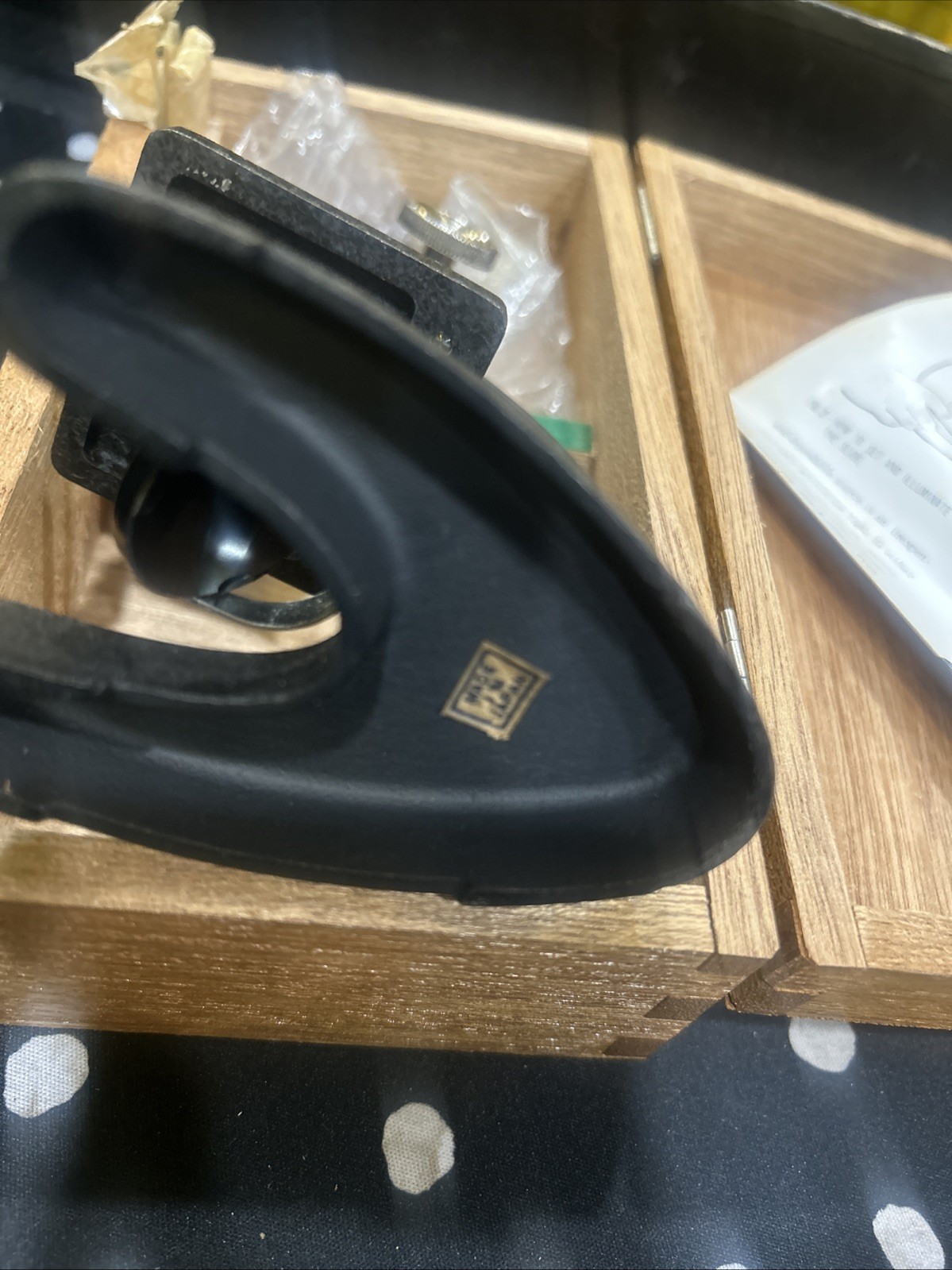 Vintage Y.K.S Microsope With Wood Box Made In Japan