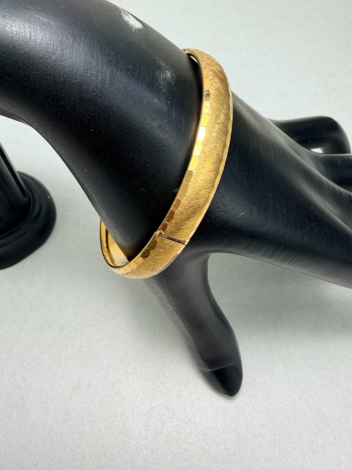 Vintage GF Narrow Bangle Bracelet Gold Filled Hinged Classic