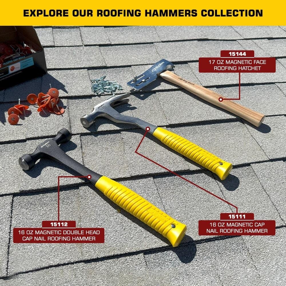 Big Horn 15144 17 Oz Magnetic Face Roofing Hatchet