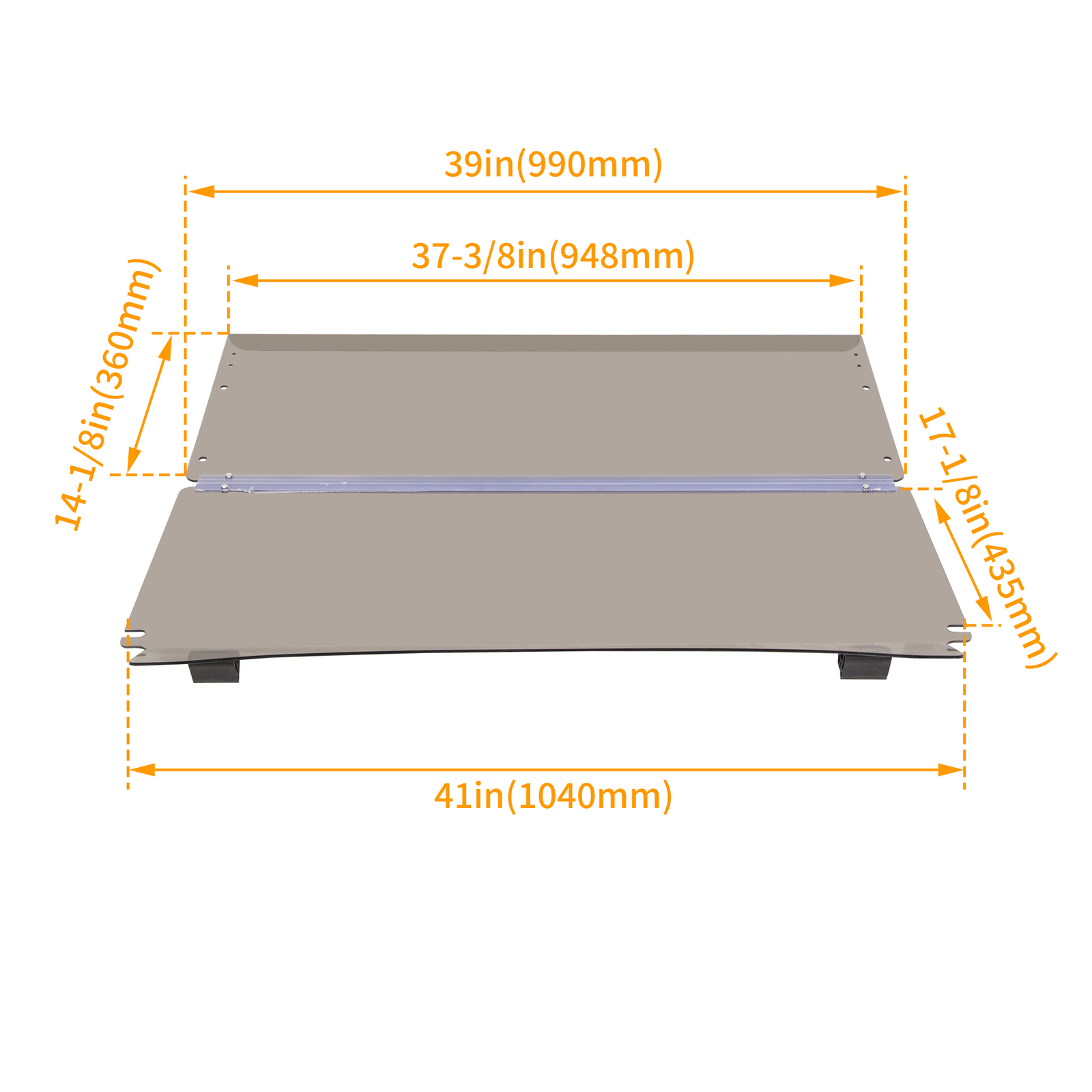 Golf Cart Folding Tinted Windshield For 1994-2014 EZGO TXT & Medalist