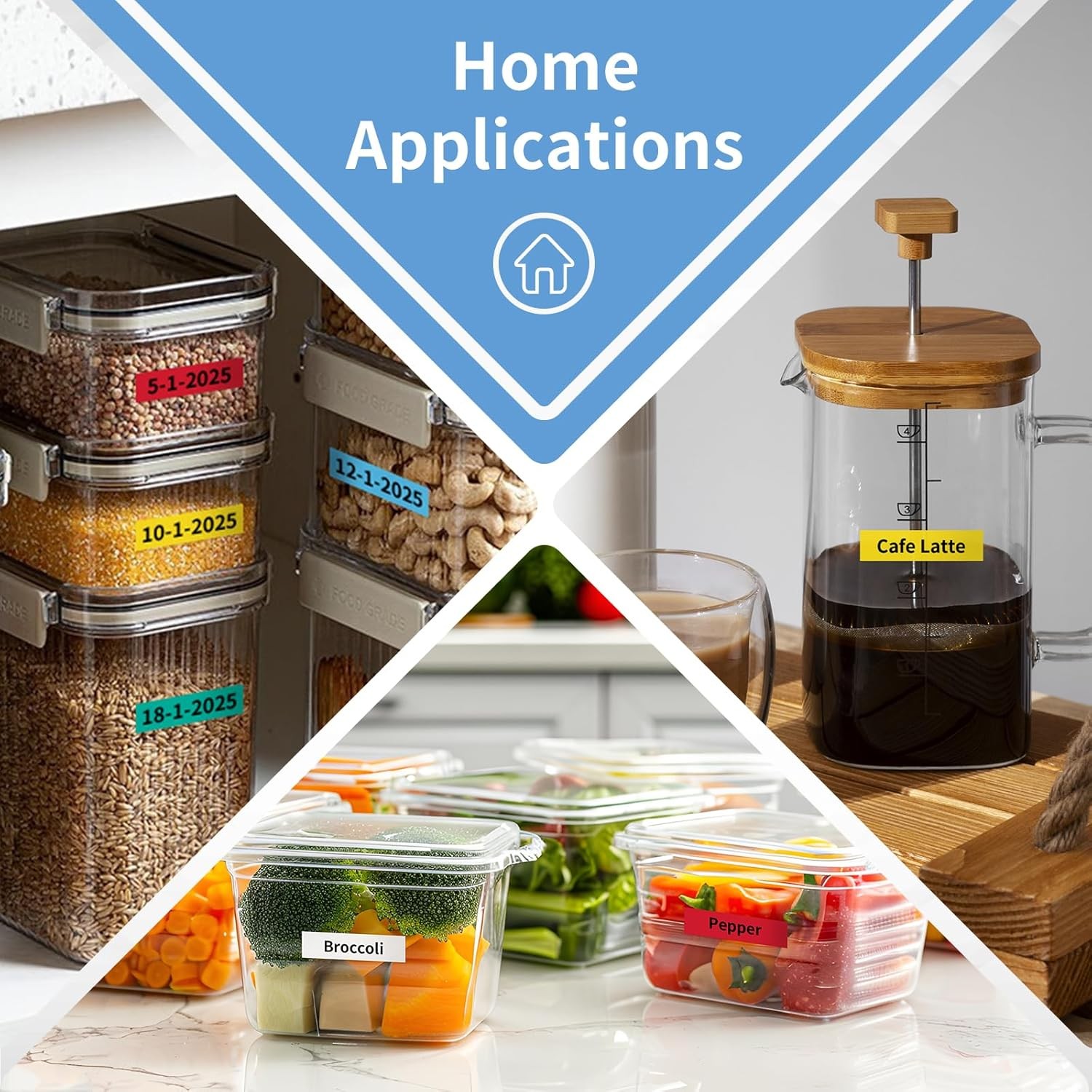 7PK Dymo Letratag Refill 91331 91330 White Plastic 12mm Label Tape 1/2" LT-100H