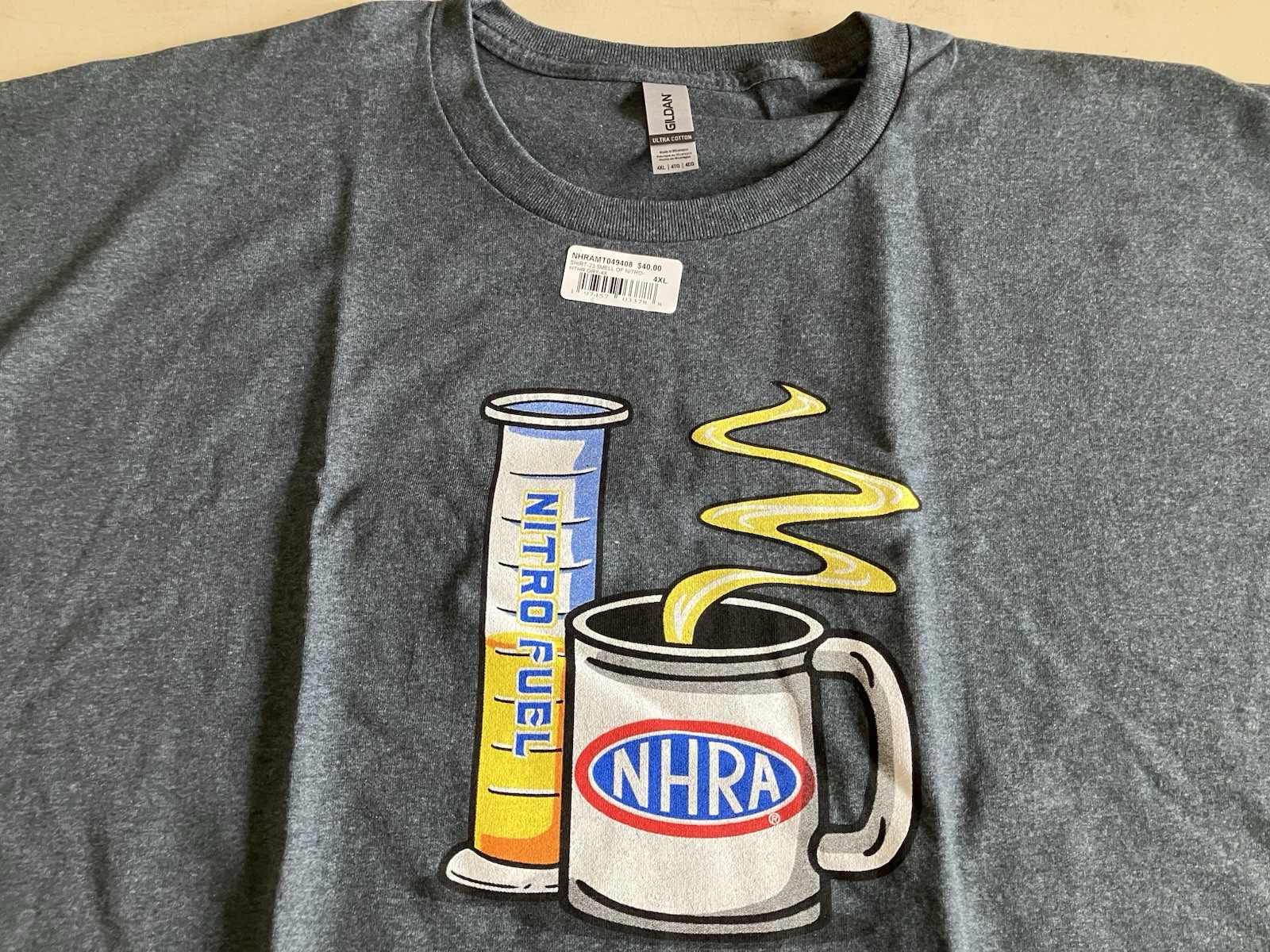 NHRA DRAG RACING OFFICAL NITRO IN THE MORNING T SHIRT SIZE 4X