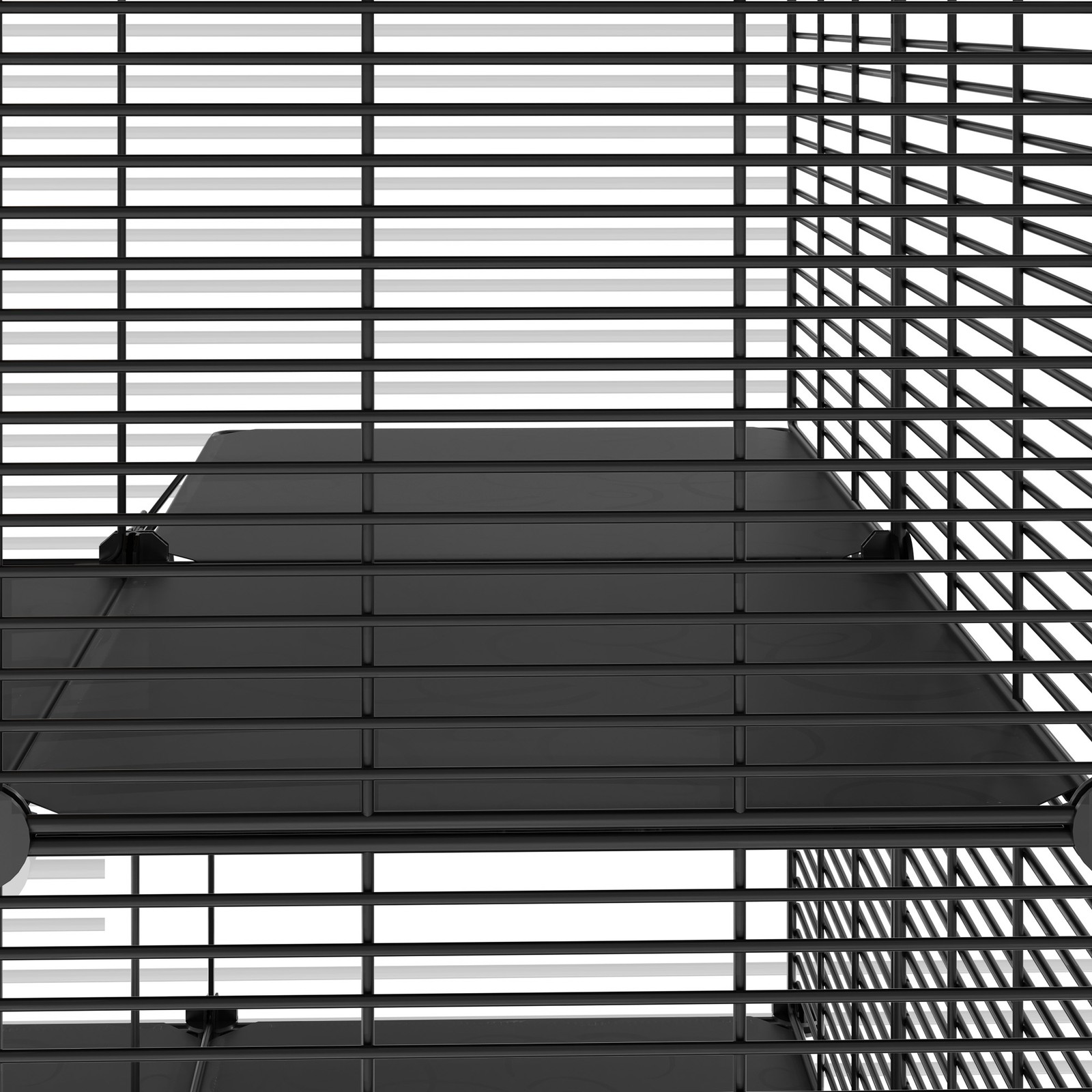 3 Tiers Indoor Cat Cage Spacious Play Area for 1-3 Small Kittens w/ Litter Box