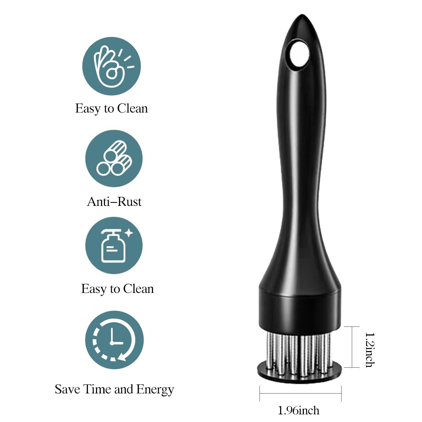 Meat Tenderizer Tool 21Needles Stainless Steel for Tenderizing Kitchen Tool USA