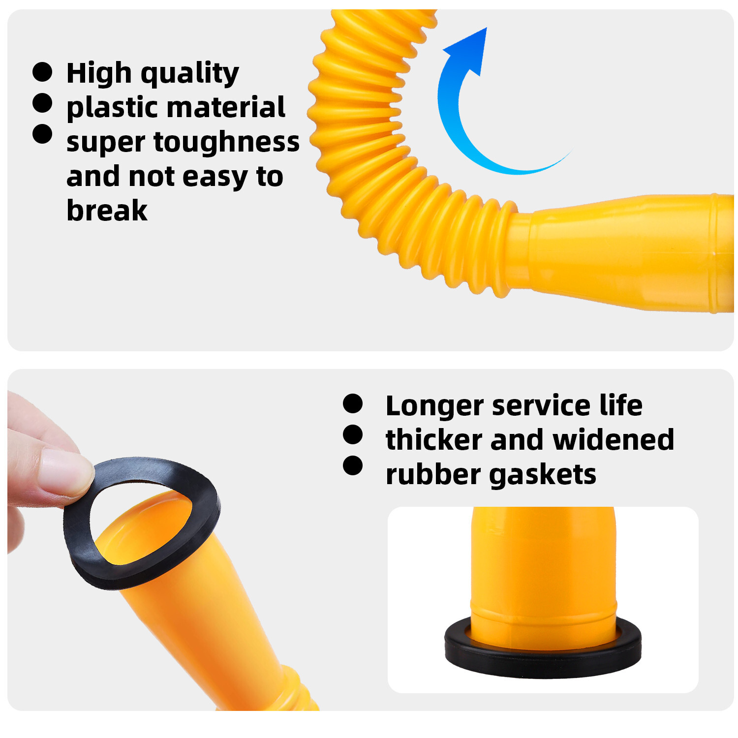 5X Replacement Gas Can Spout Nozzle Vent Kit For Plastic Gas Cans Old Style Caps