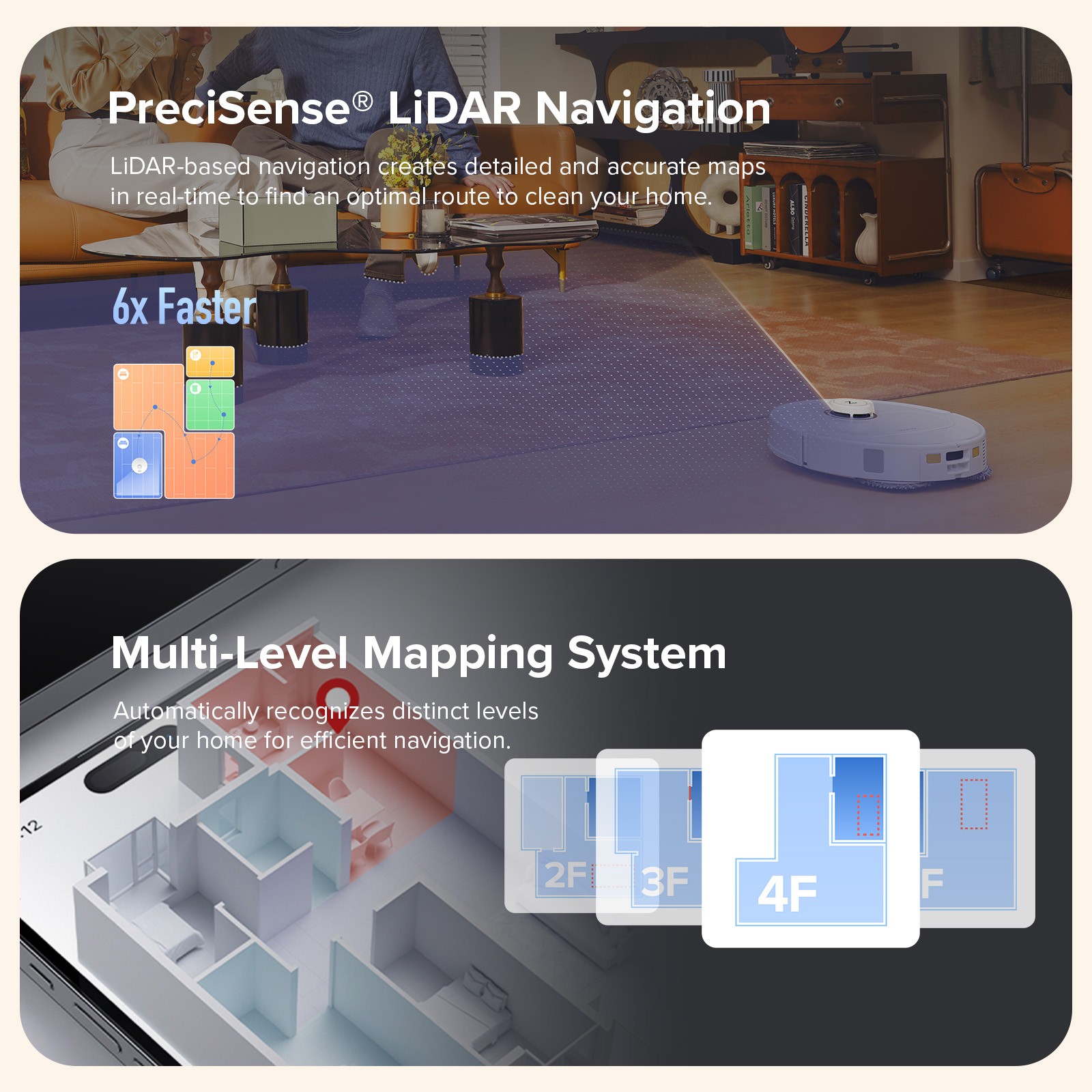 roborock Qrevo MaxV Vacuum Cleaner,Self-Washing & Drying - Certified Refurbished