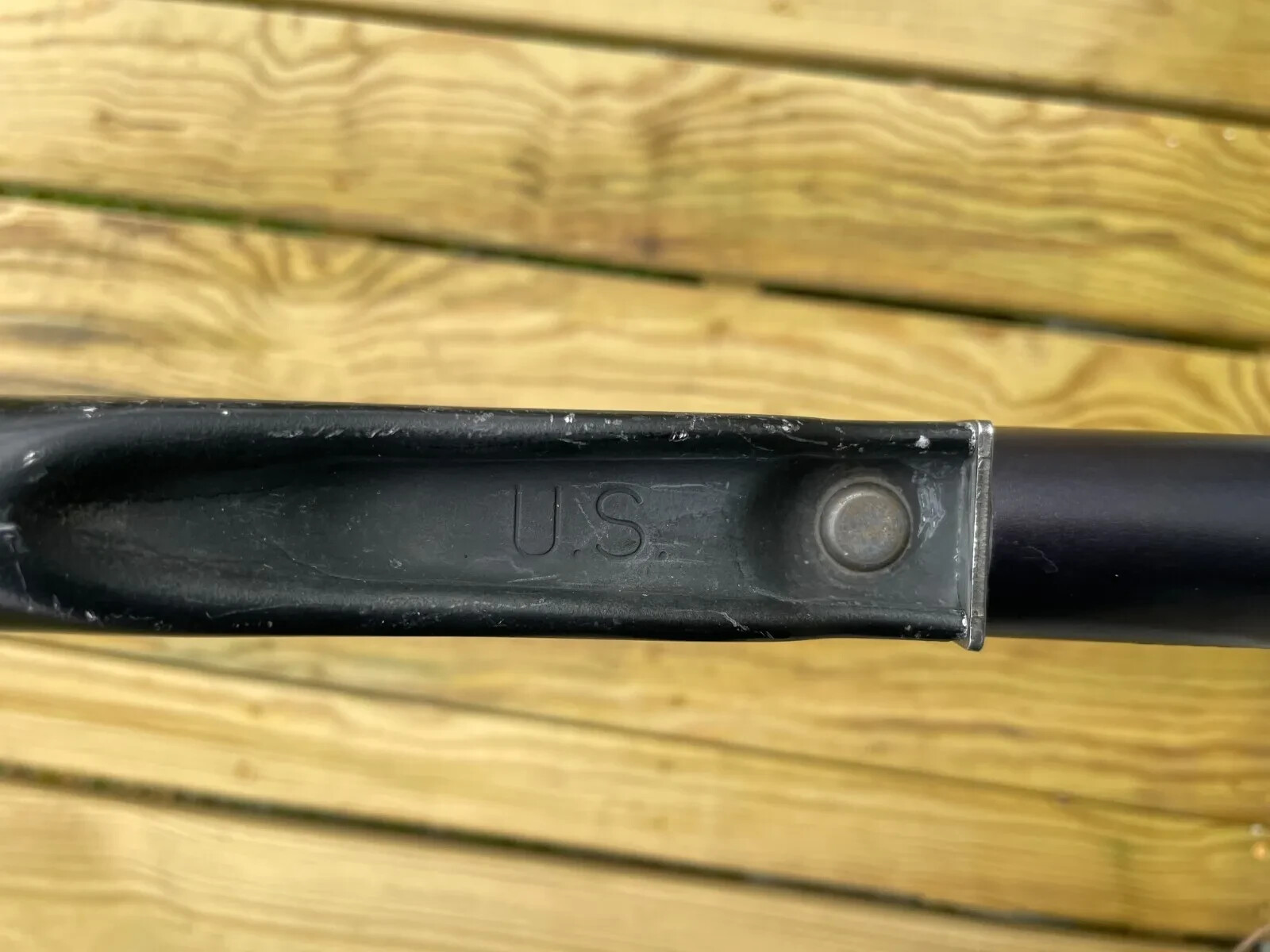 AMES US Military E TOOL ENTRENCHING TOOL SHOVEL & ACU COVER CASE POUCH VGC