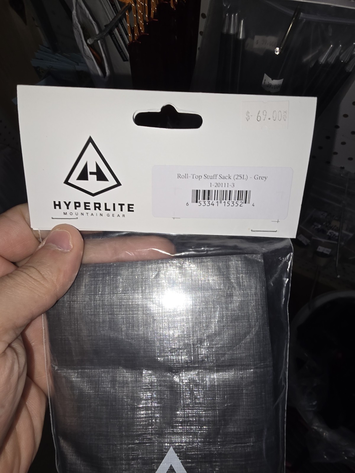 HyperLite Roll Top Stuff Sack 25L